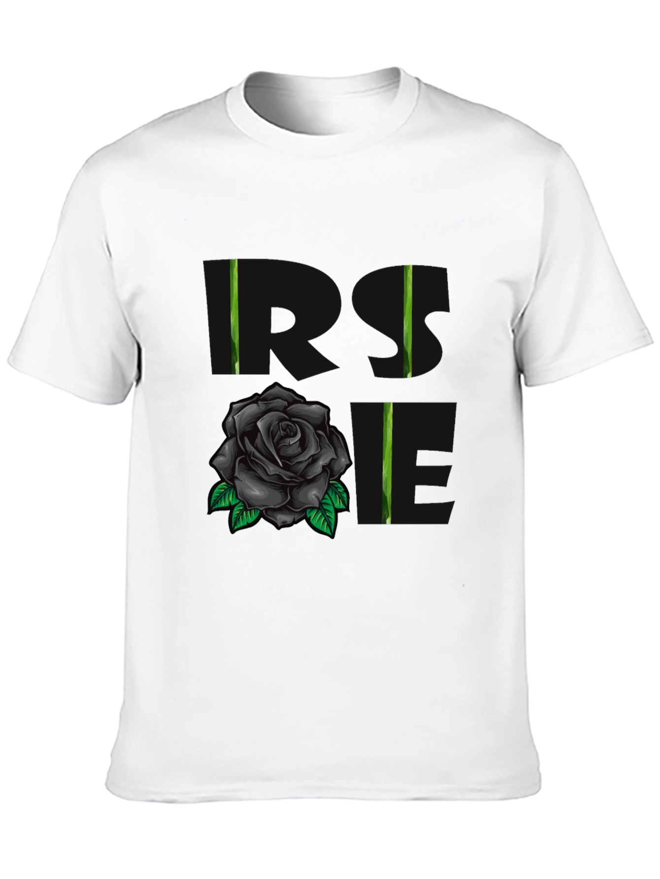 Rose Love Graphic T-Shirt - Black