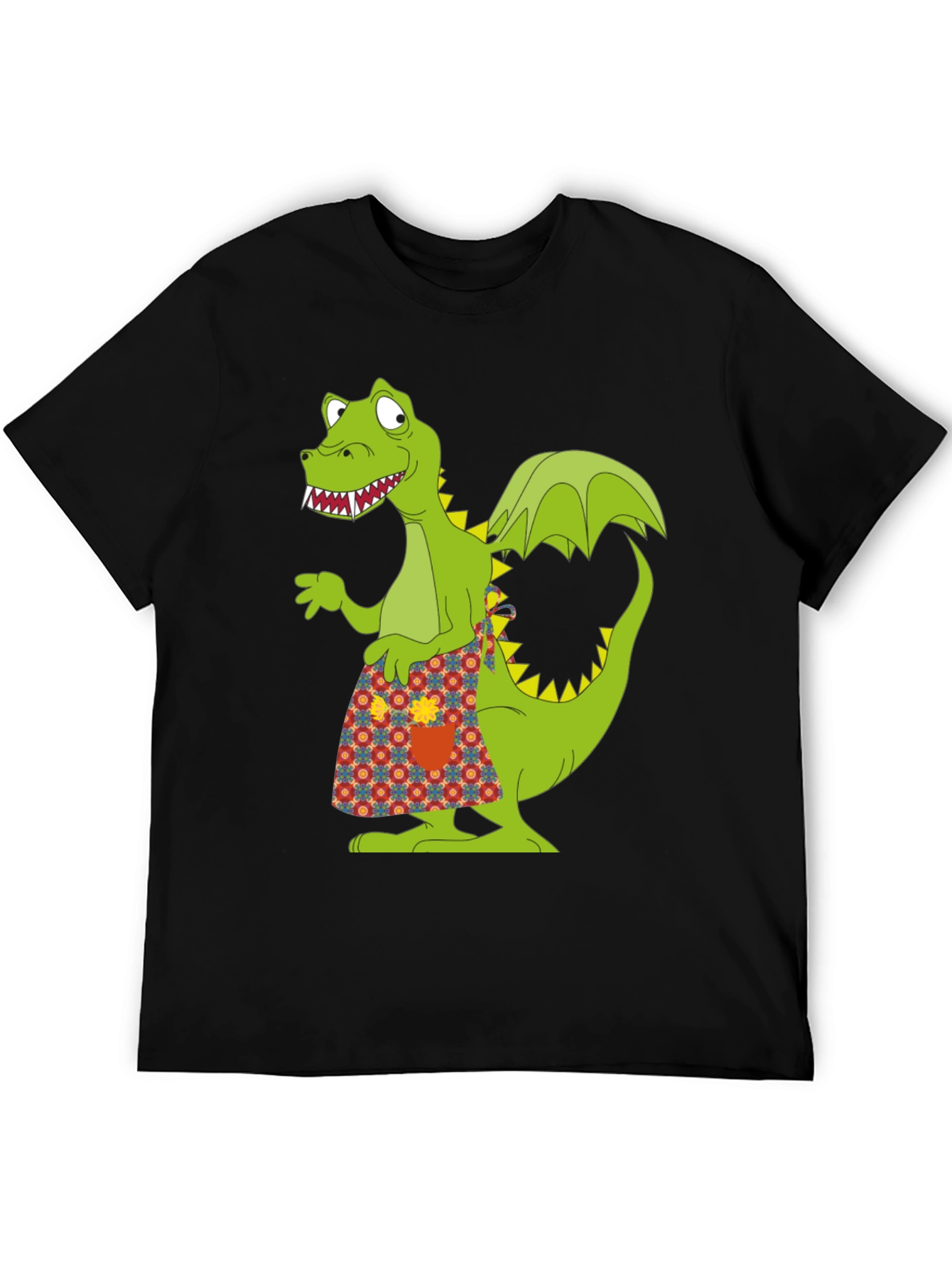 Funny Dragon Graphic Tee - Quirky Black T-Shirt