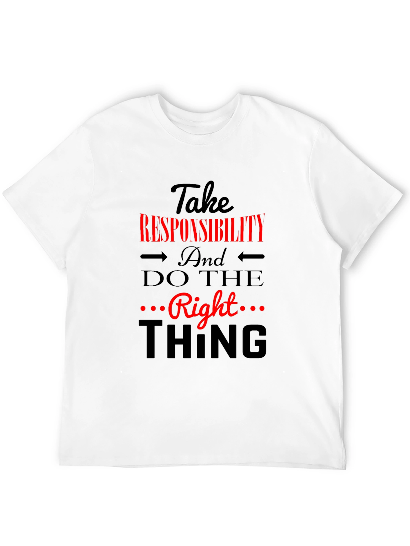 Take Responsibility Black Graphic Tee