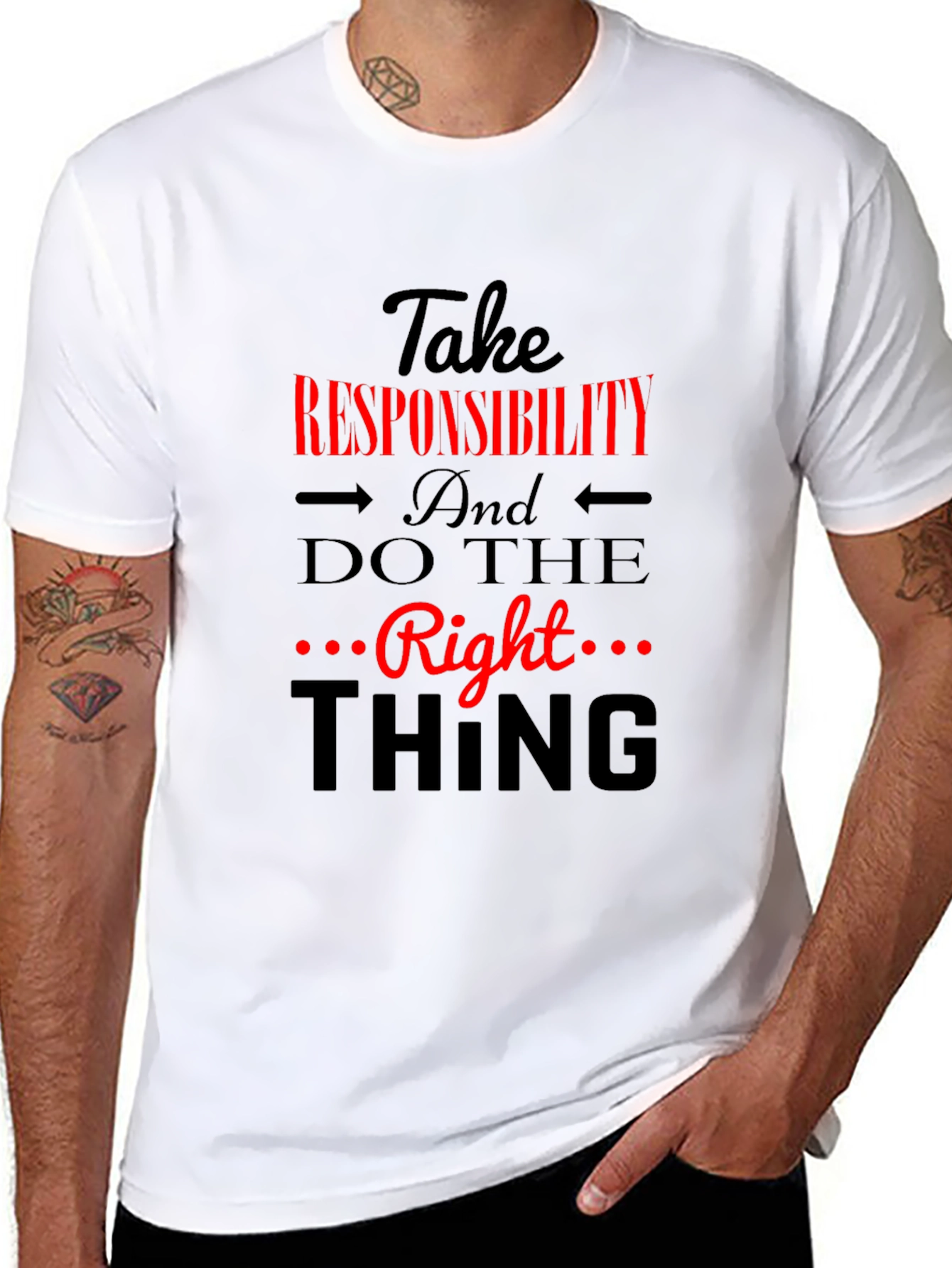 Take Responsibility Black Graphic Tee