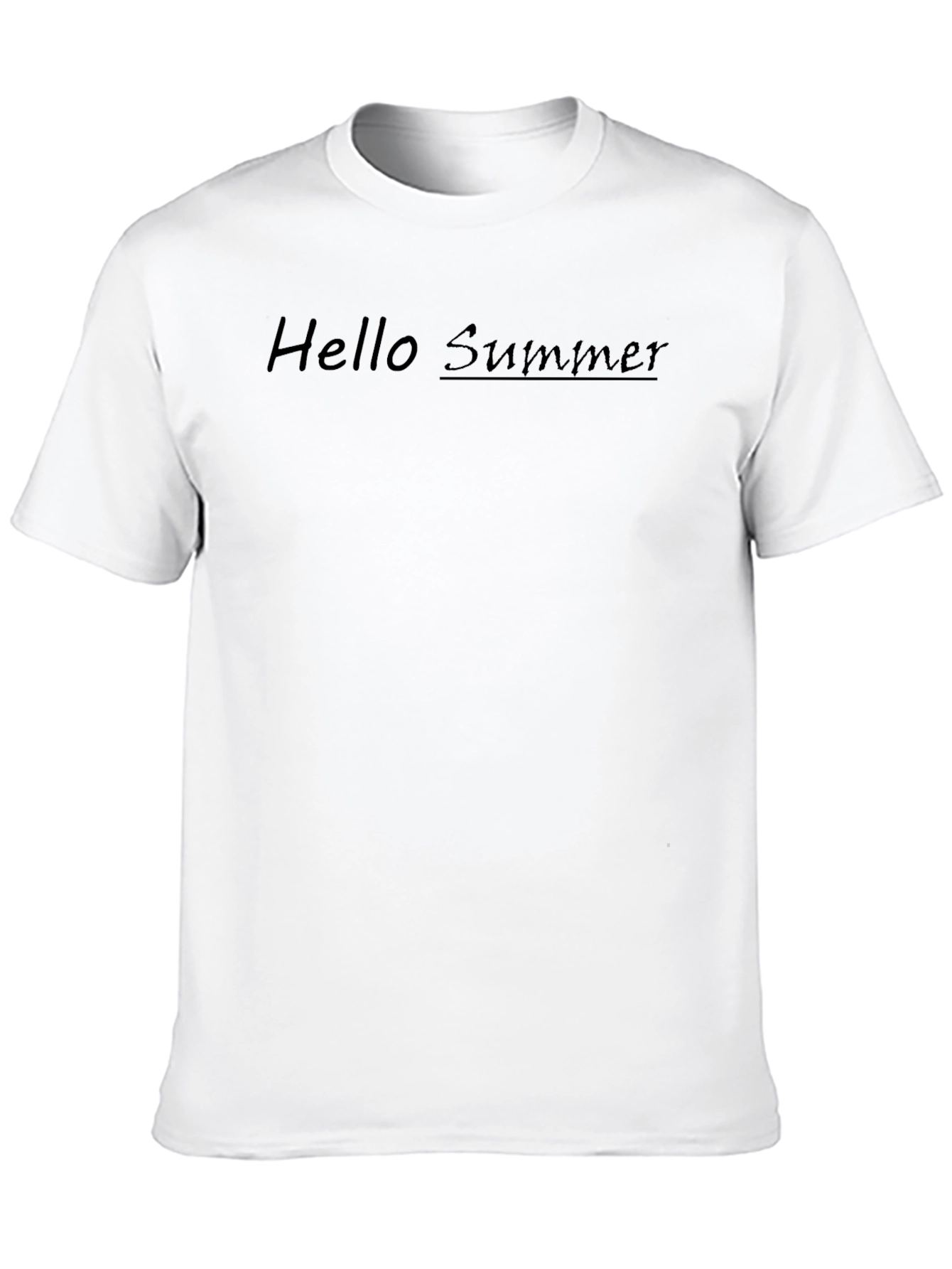 Hello Summer Black T-Shirt