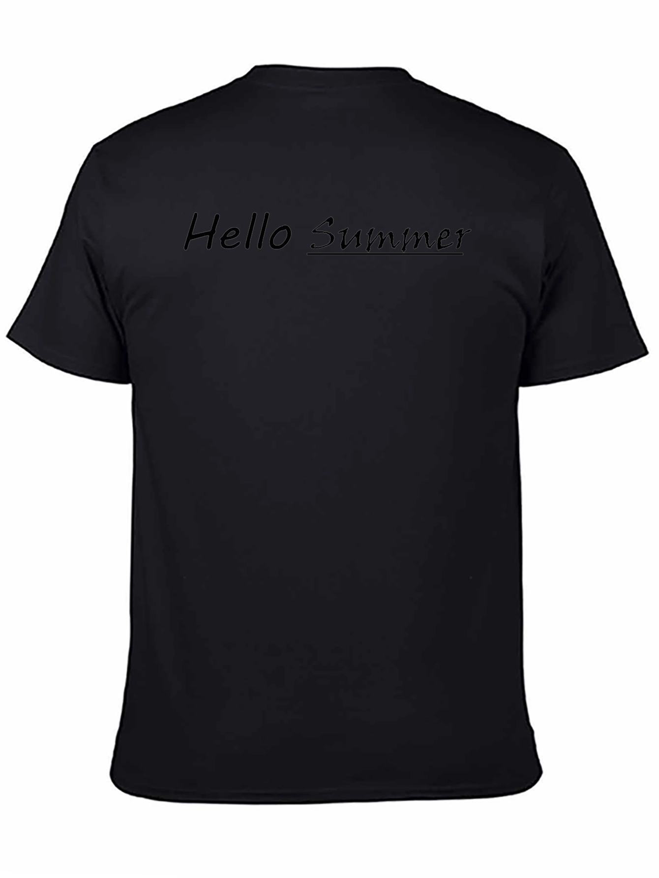 Hello Summer Black T-Shirt