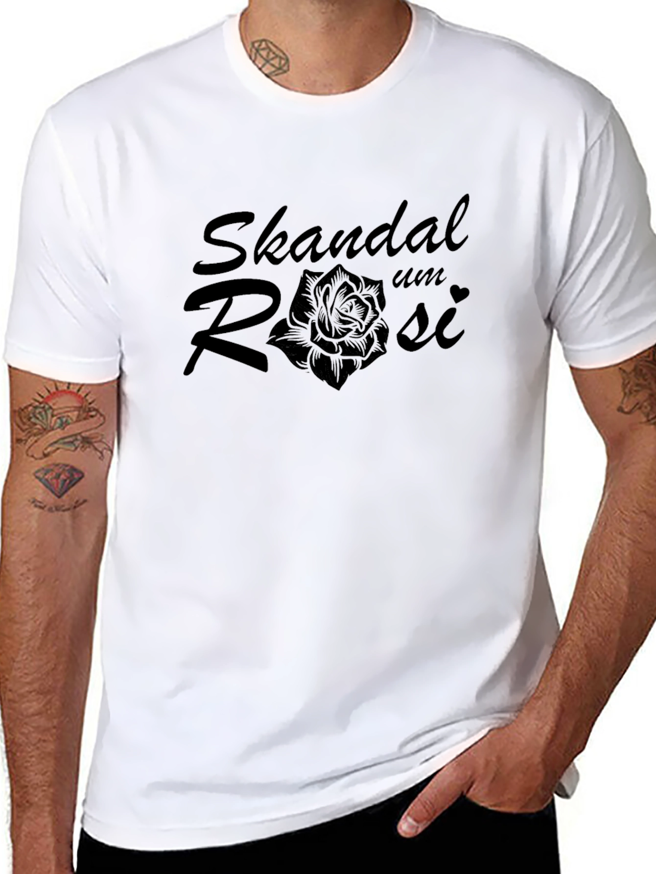 Skandal Um Rosi Rose Graphic Black T-Shirt