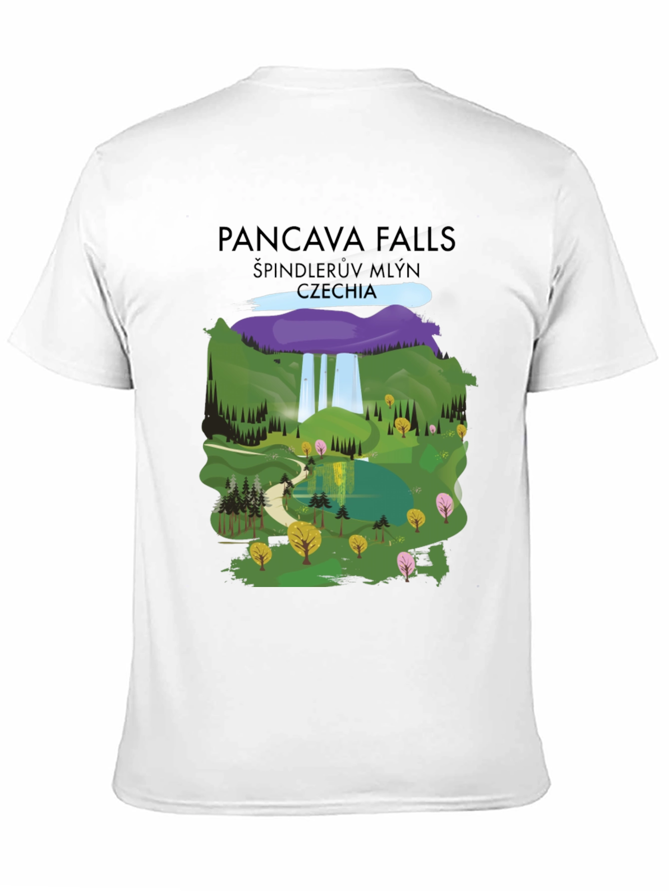 Pancava Falls Czechia Graphic T-Shirt