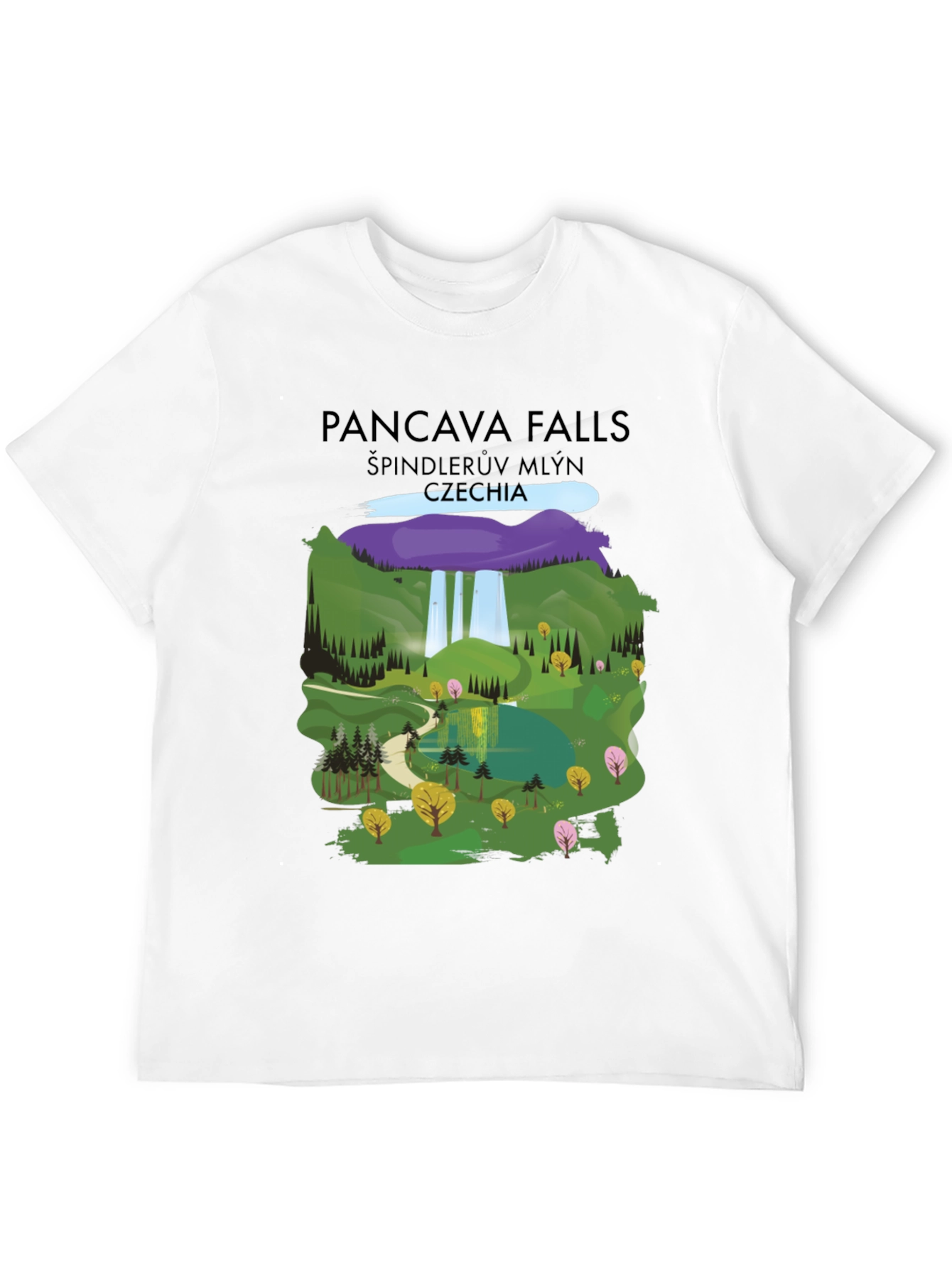 Pancava Falls Czechia Graphic T-Shirt