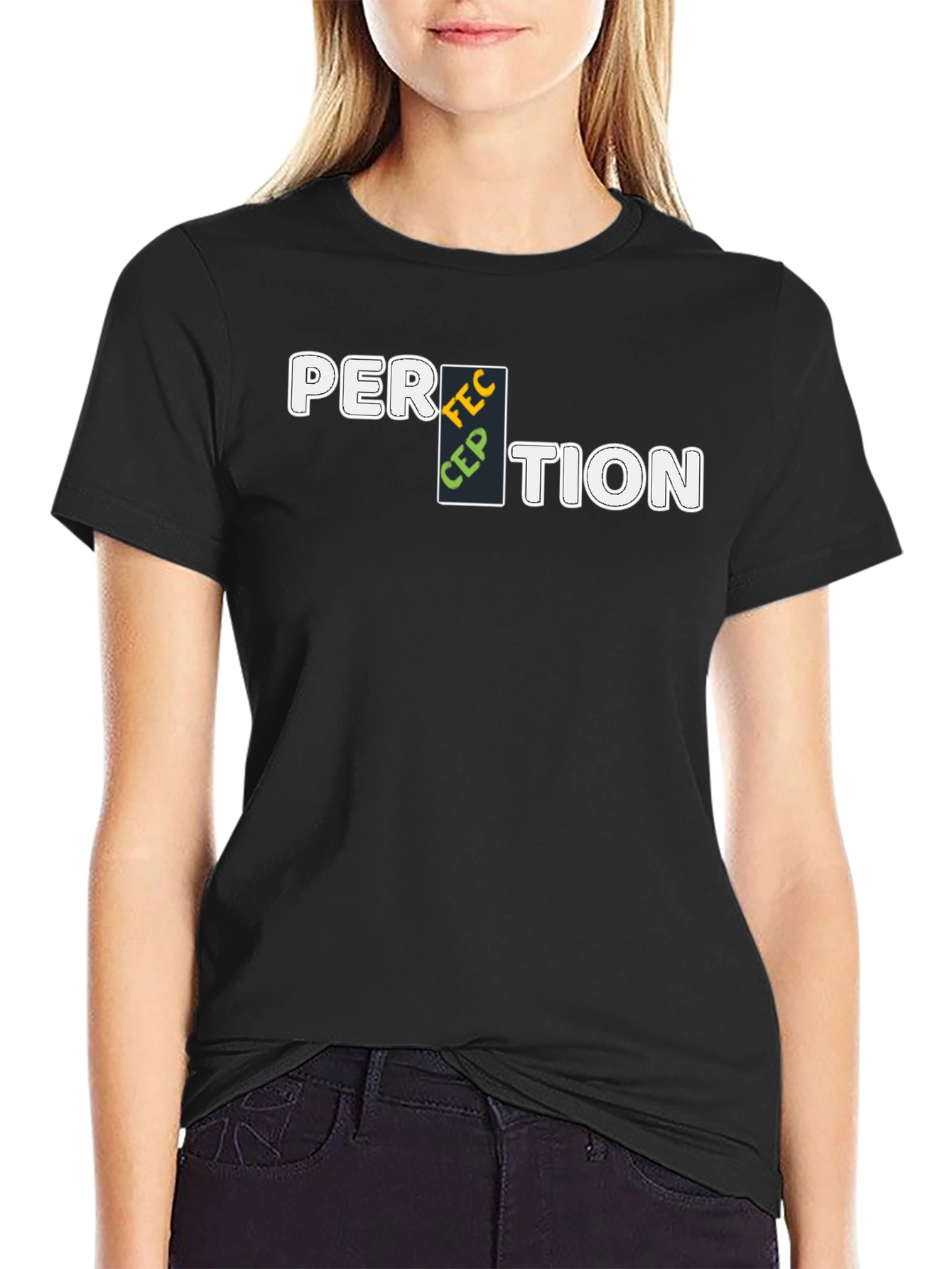 Perception Graphic T-Shirt - Mens Black Tee