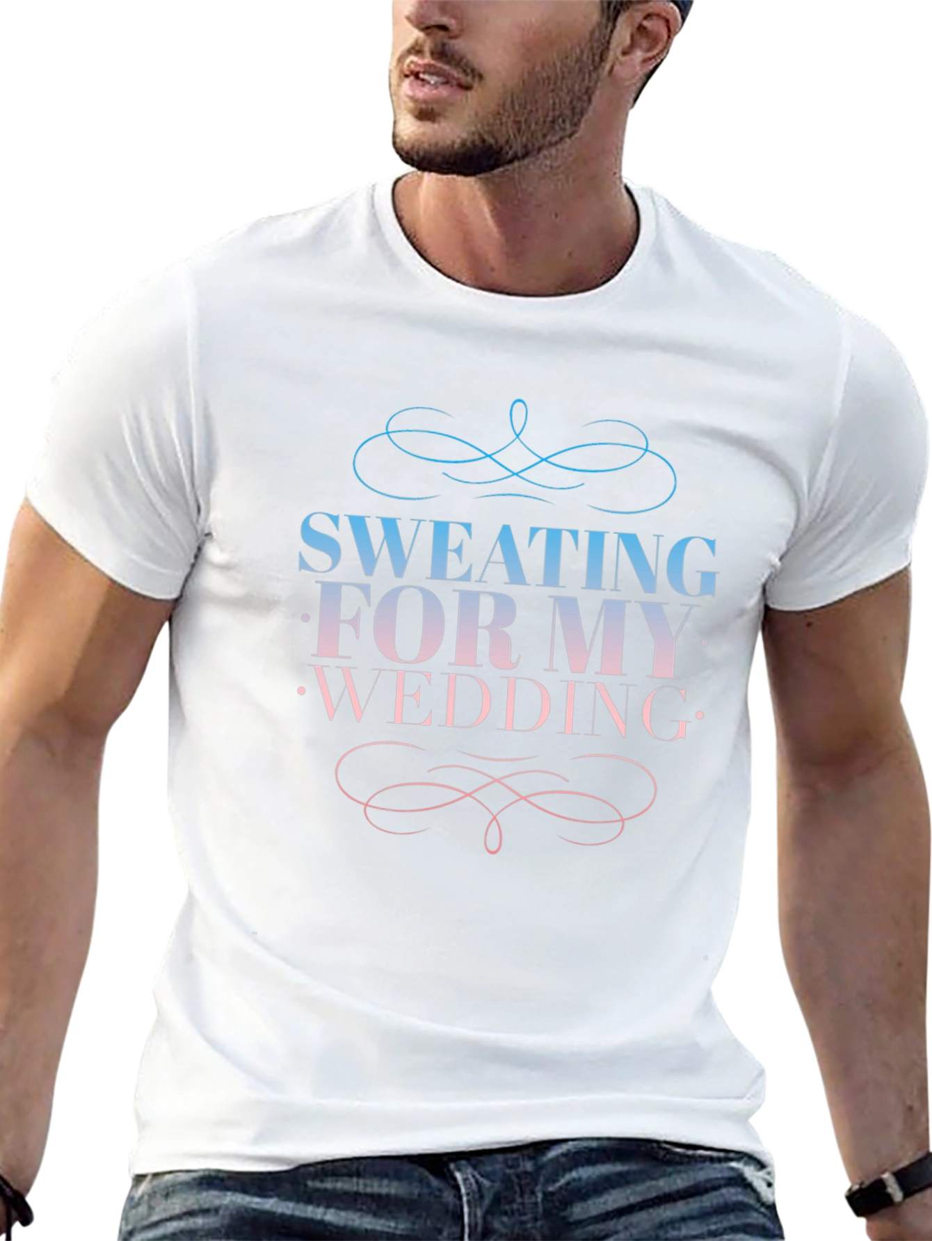 Sweating For My Wedding Black T-Shirt
