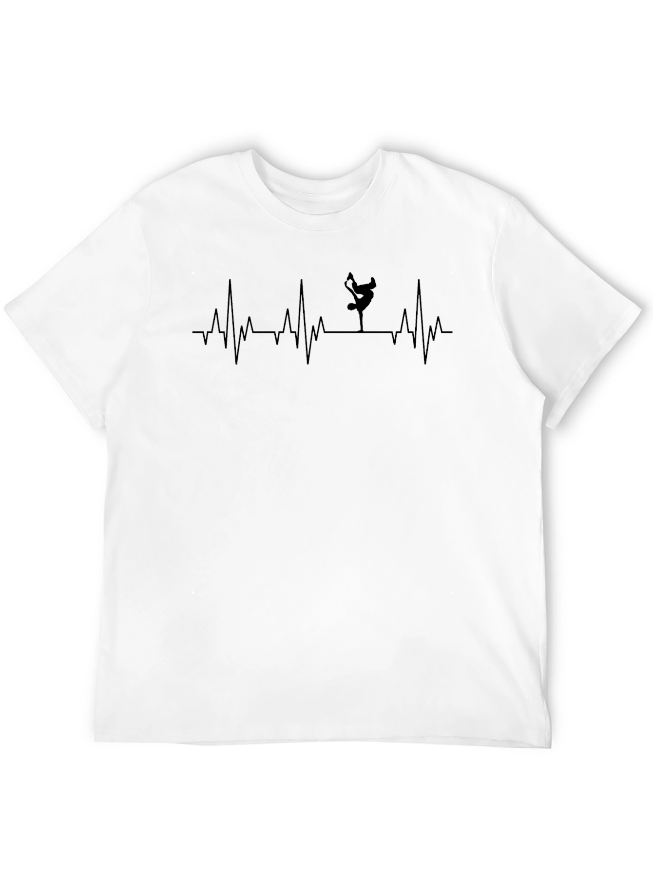 B-Boy Heartbeat T-Shirt - Black Hip Hop Tee