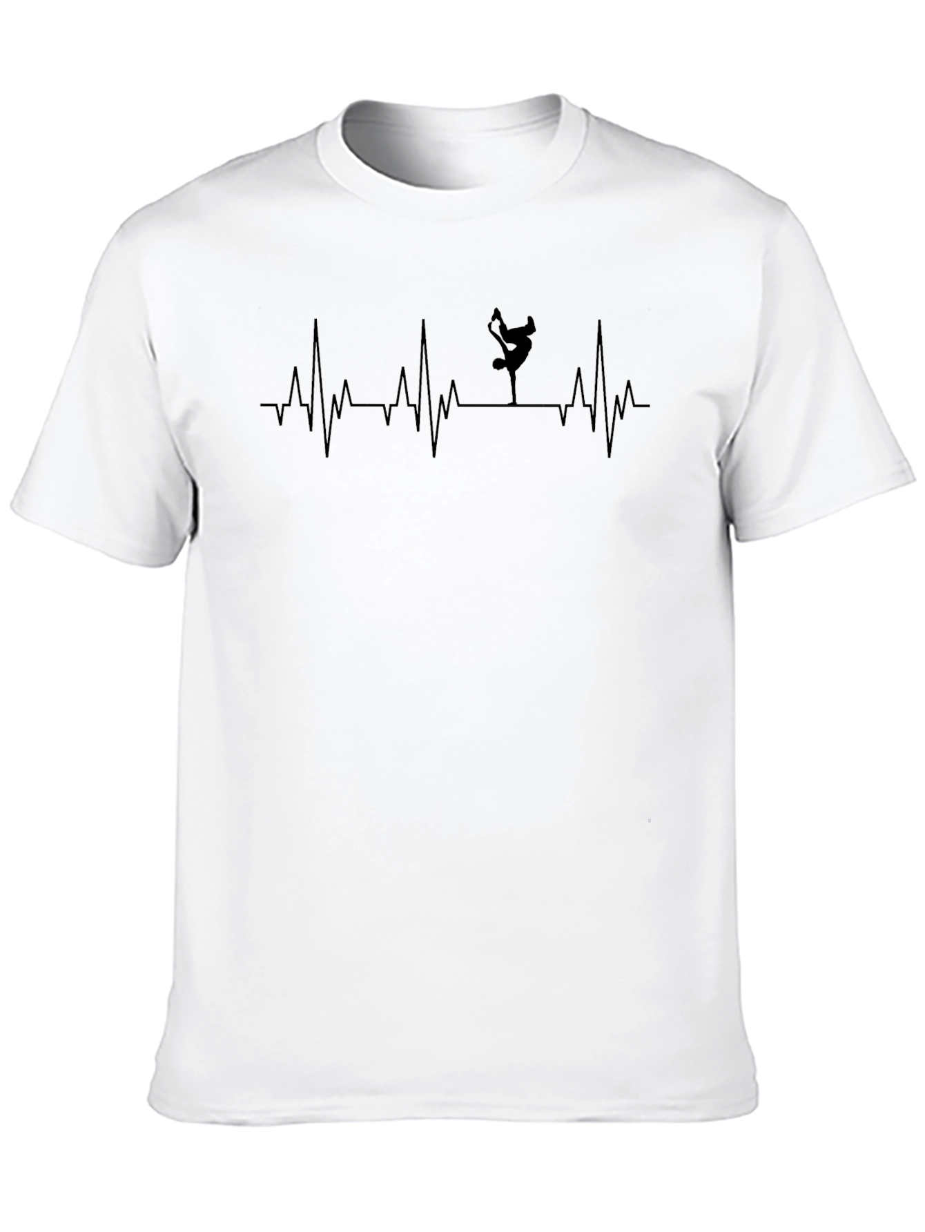 B-Boy Heartbeat T-Shirt - Black Hip Hop Tee
