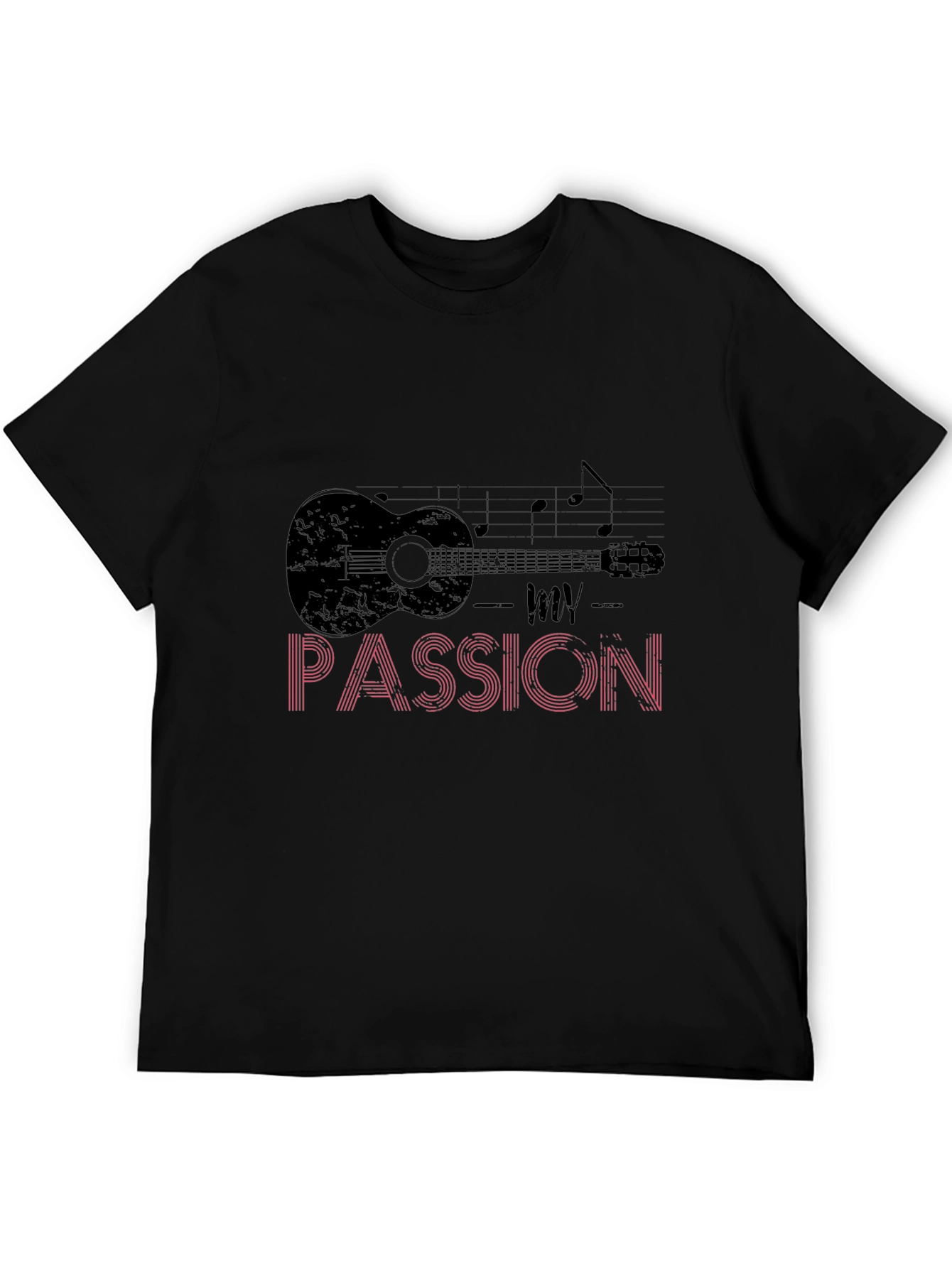 Music Passion T-Shirt - Guitar Graphic Tee