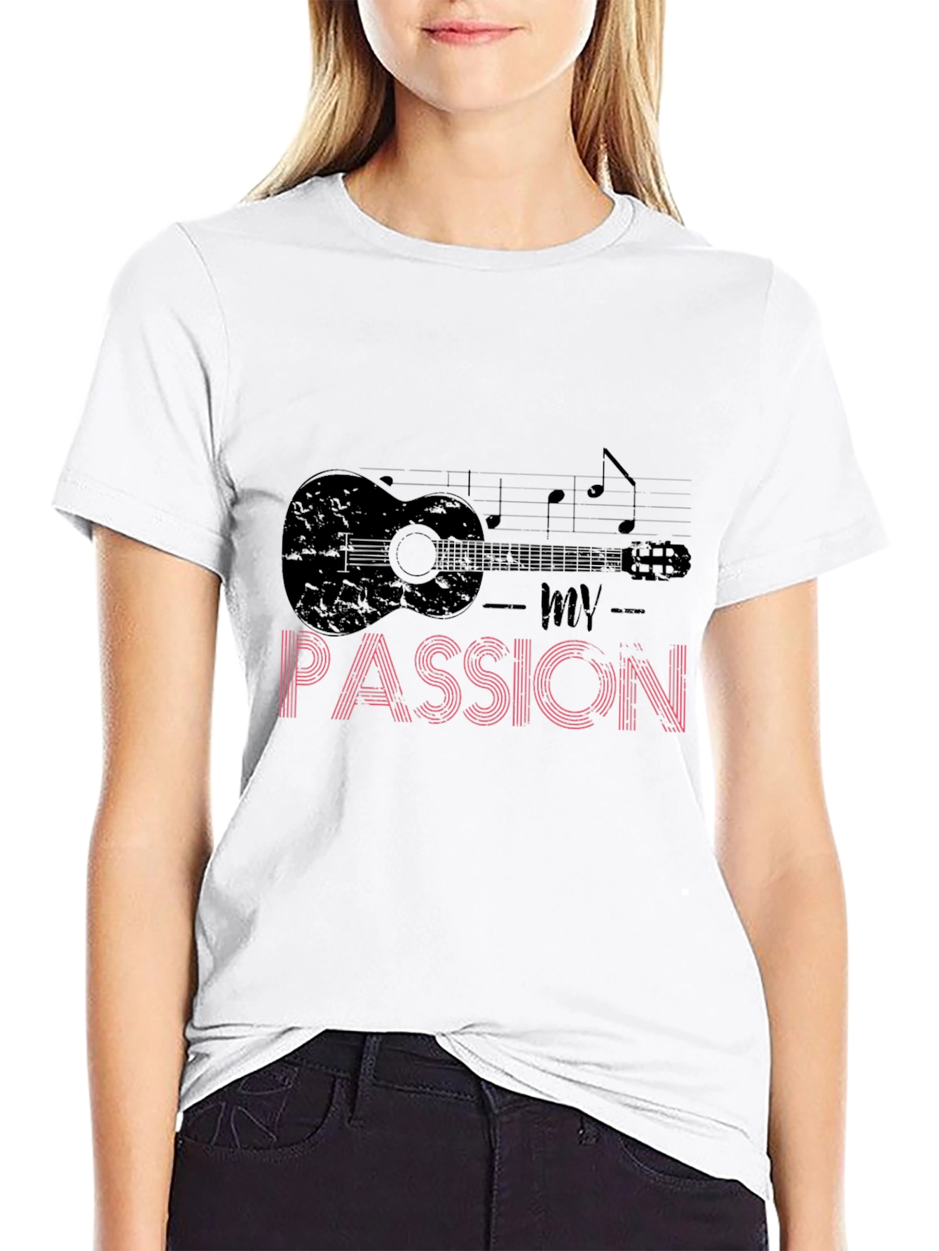 Music Passion T-Shirt - Guitar Graphic Tee