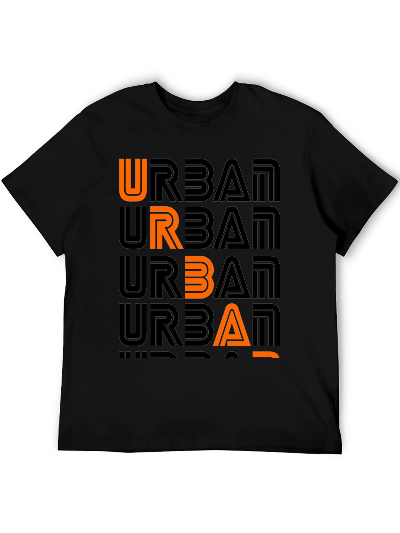 Urban Graphic Print Crew Neck T-Shirt
