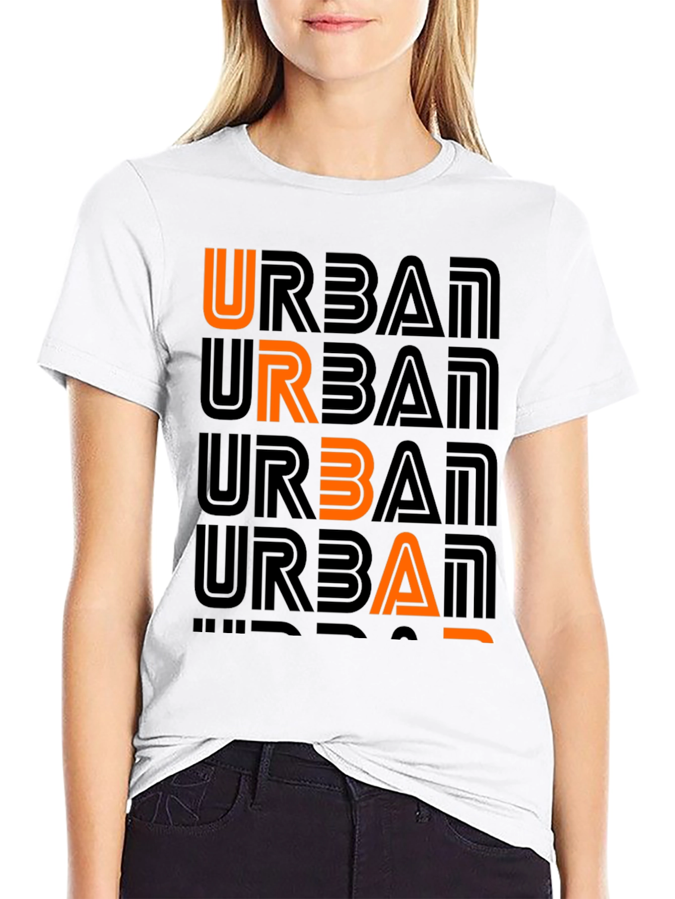 Urban Graphic Print Crew Neck T-Shirt