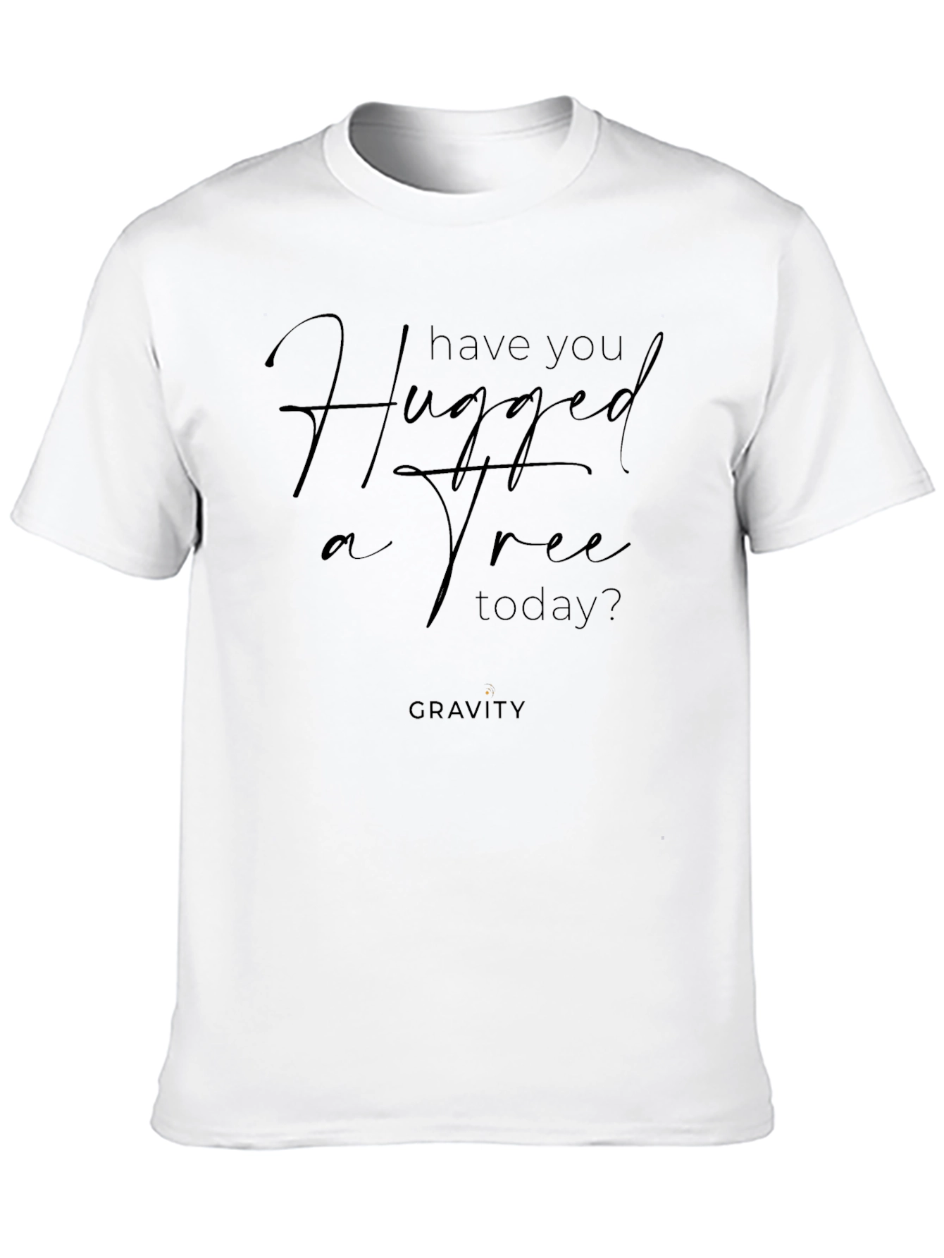 Hugged a Tree? Black Graphic Tee