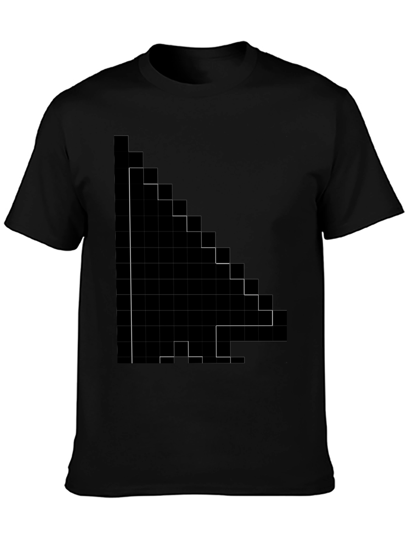 Pixel Arrow Black Tee - Retro Gaming Style