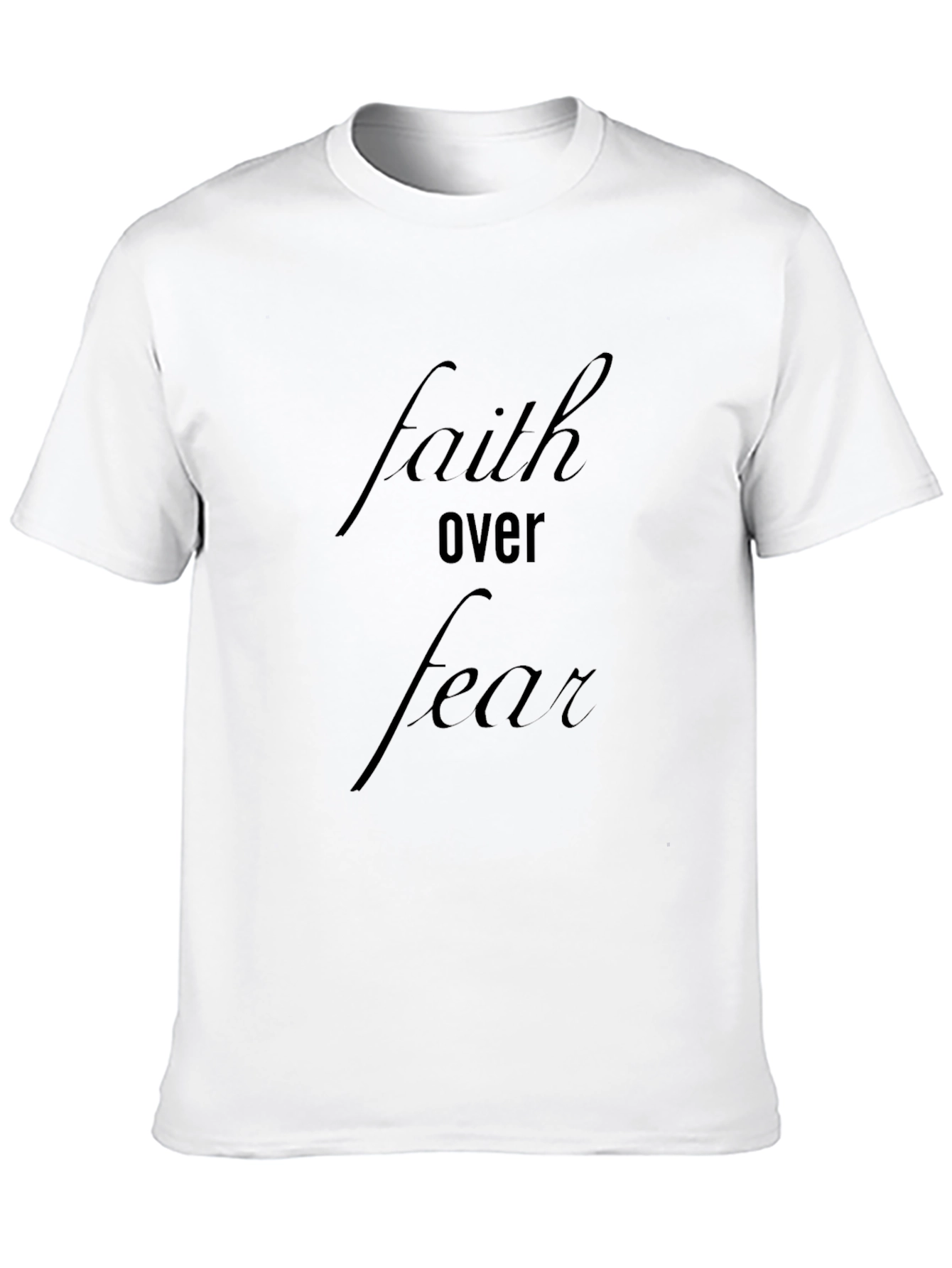 Faith Over Fear Black T-Shirt