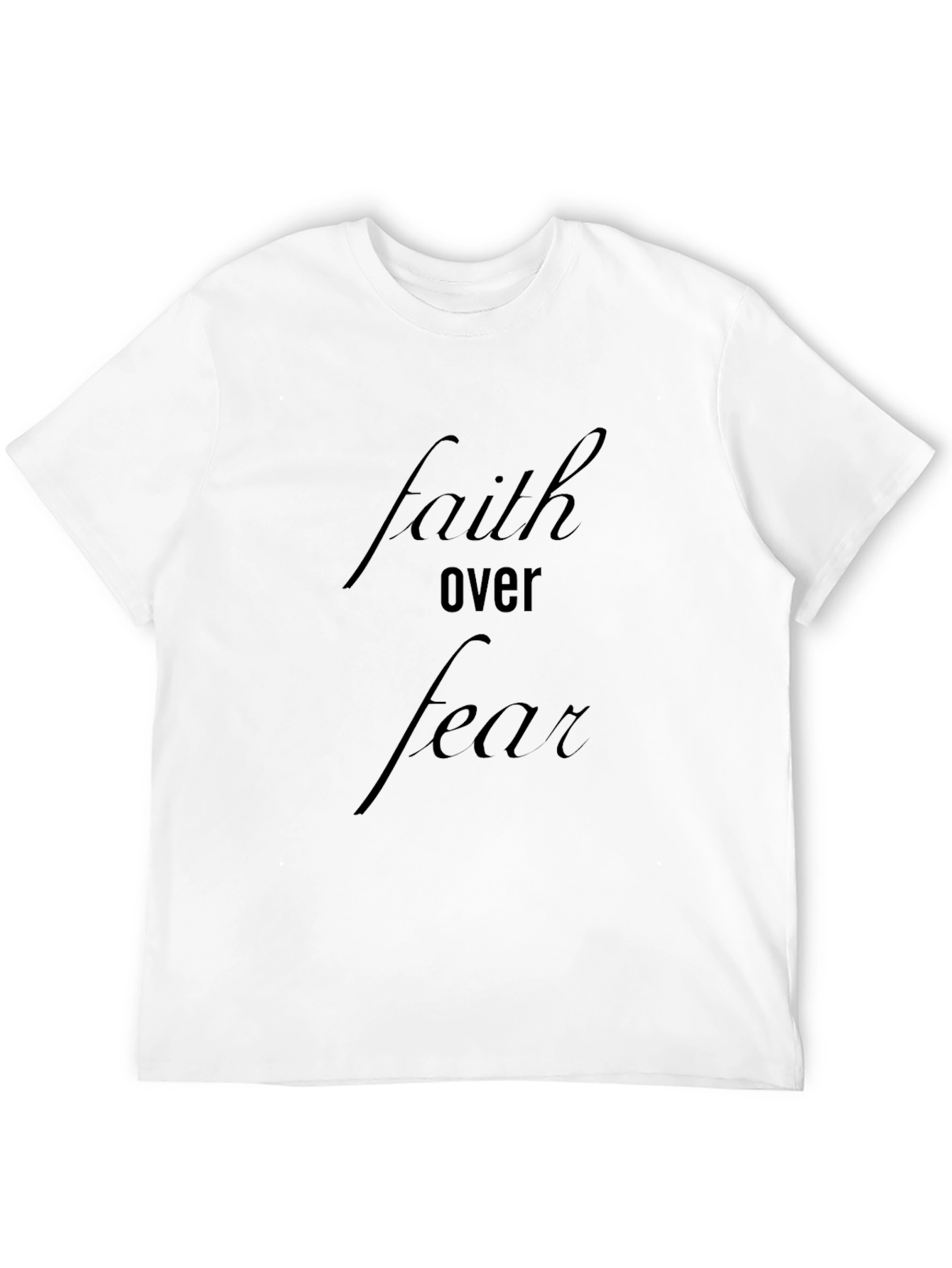 Faith Over Fear Black T-Shirt