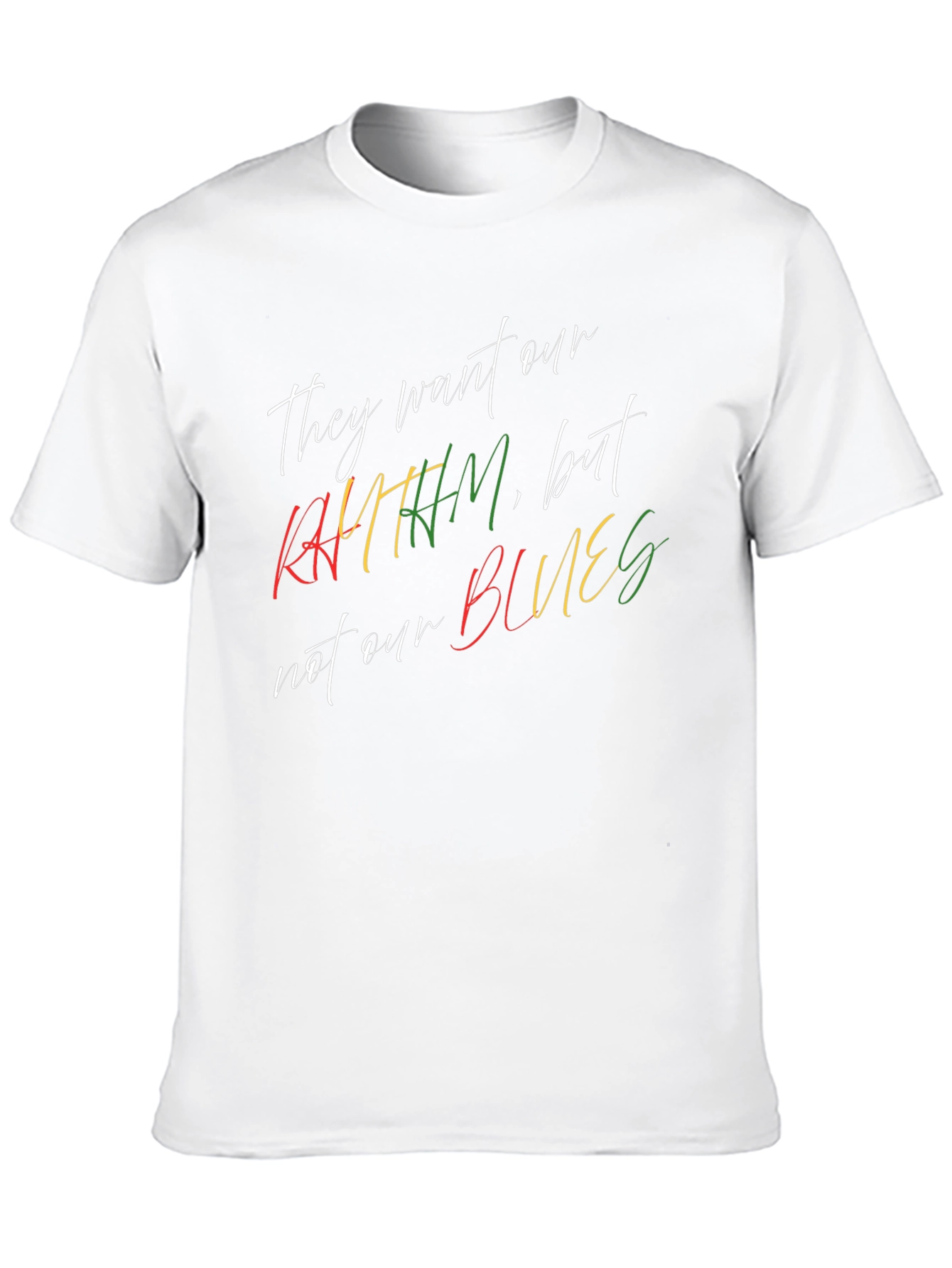 Rhythm & Blues Graphic Tee - Black Cotton T-Shirt