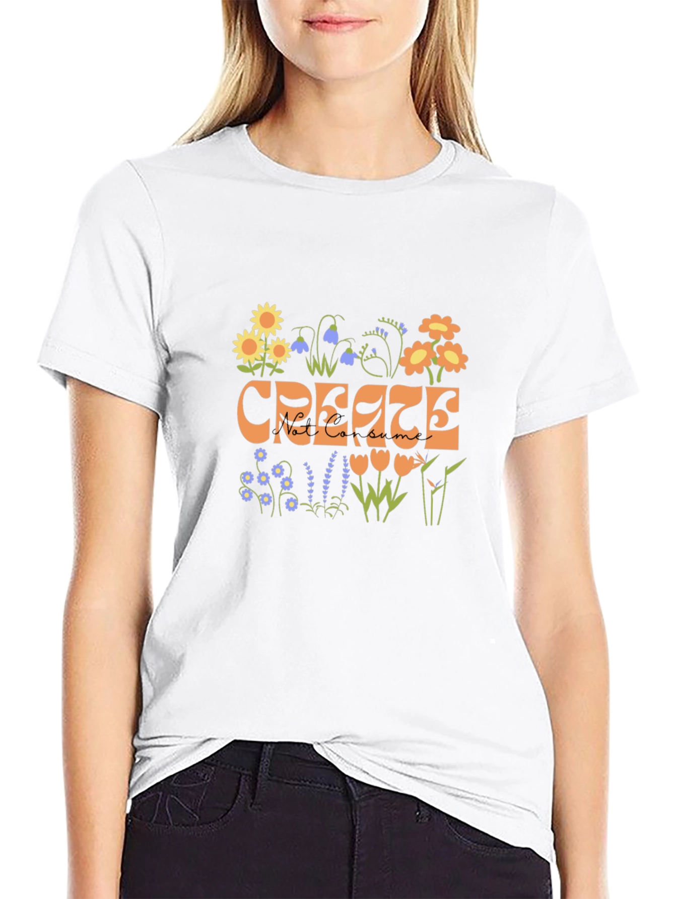 Floral Create Graphic Tee