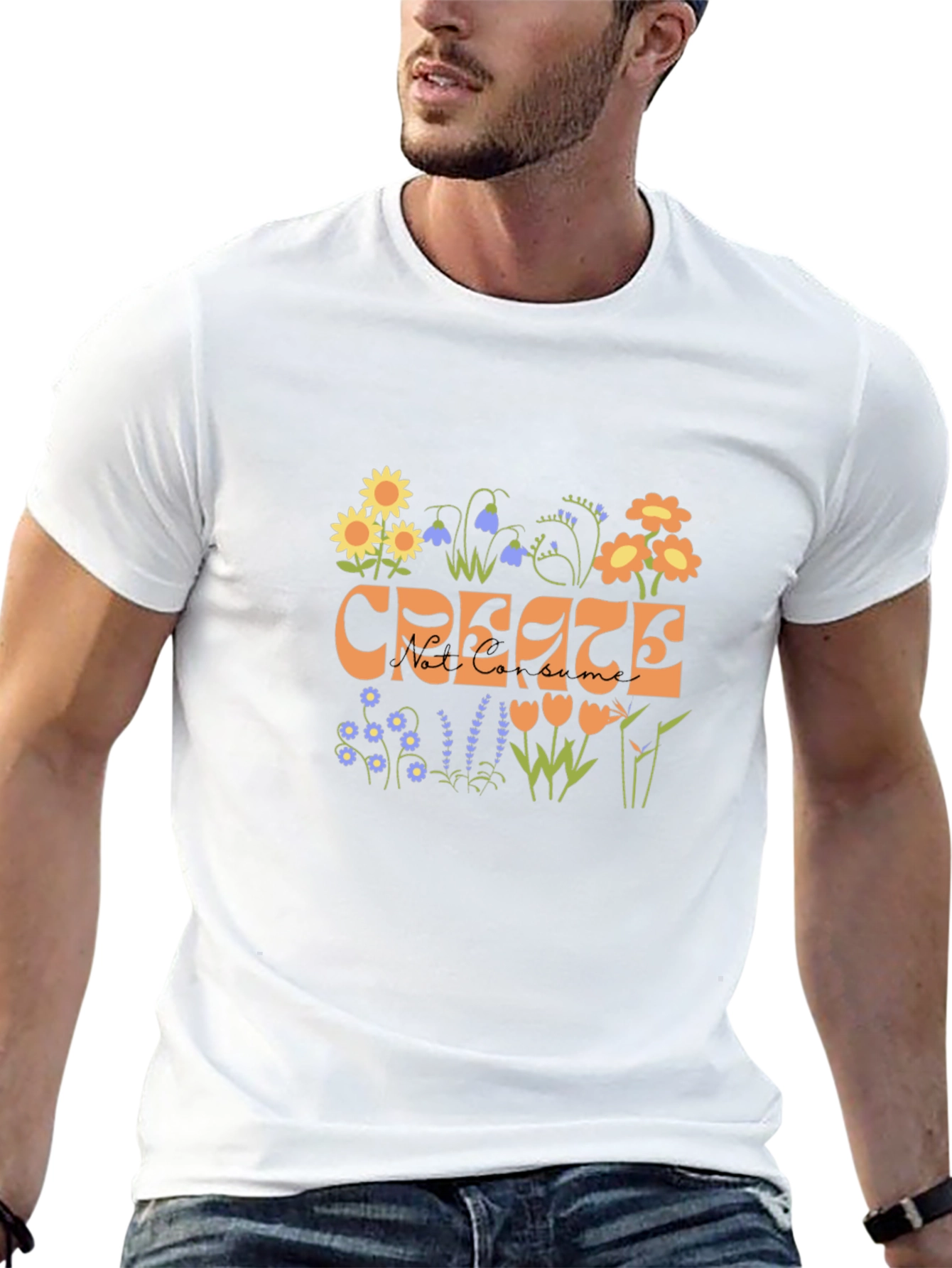 Floral Create Graphic Tee