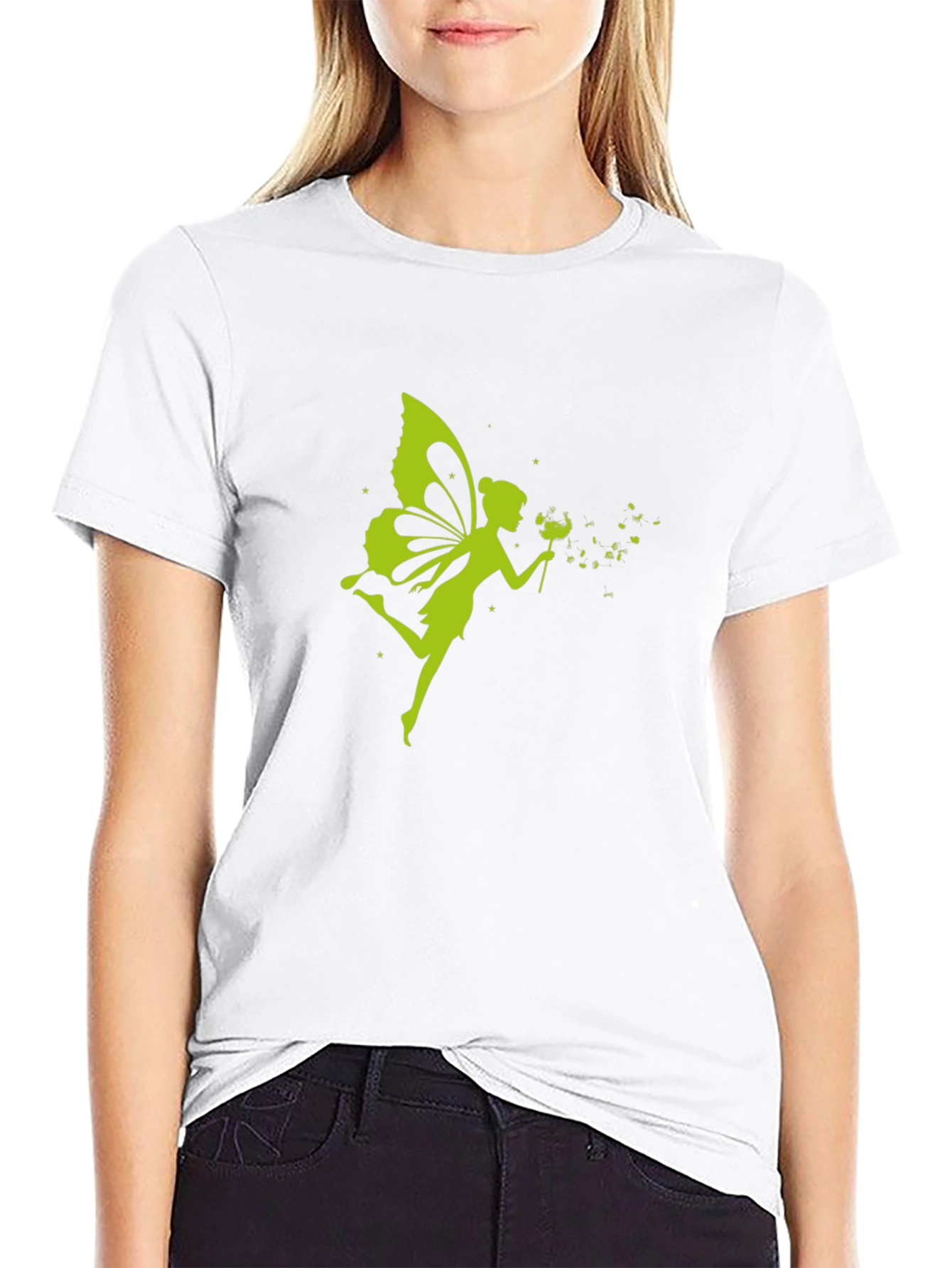 Fairy Graphic Black T-Shirt | Casual Tee