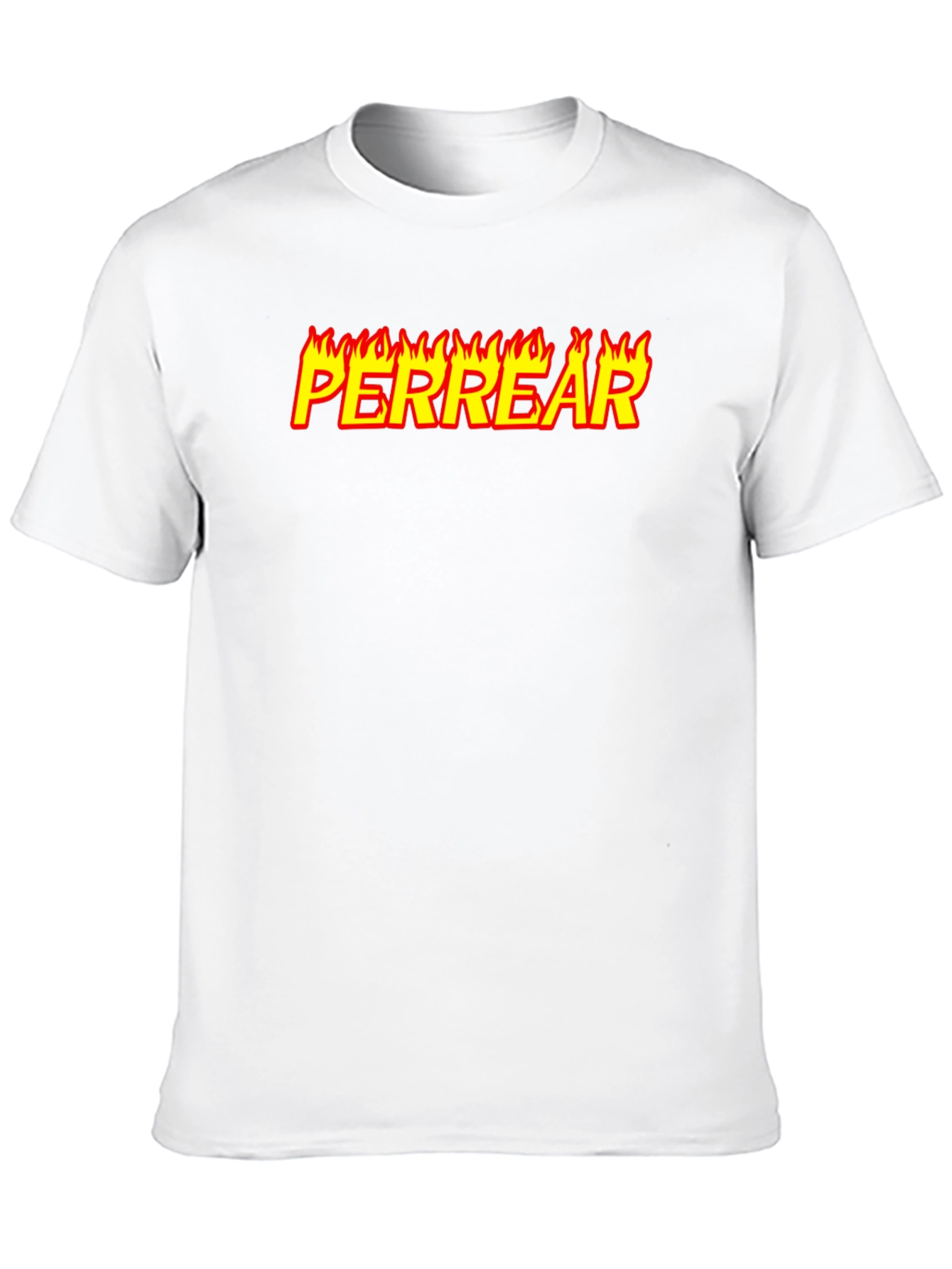 Perrear Flame Graphic T-Shirt - Black