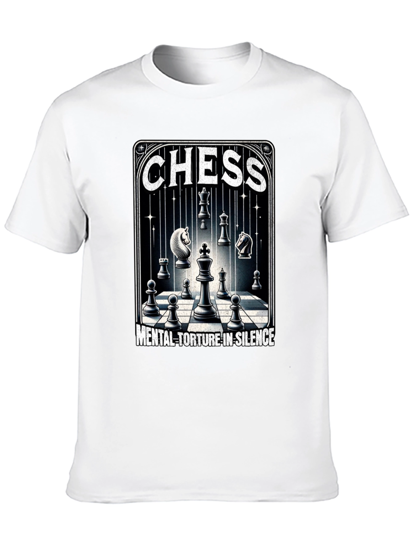Chess Mental Torture Black T-Shirt