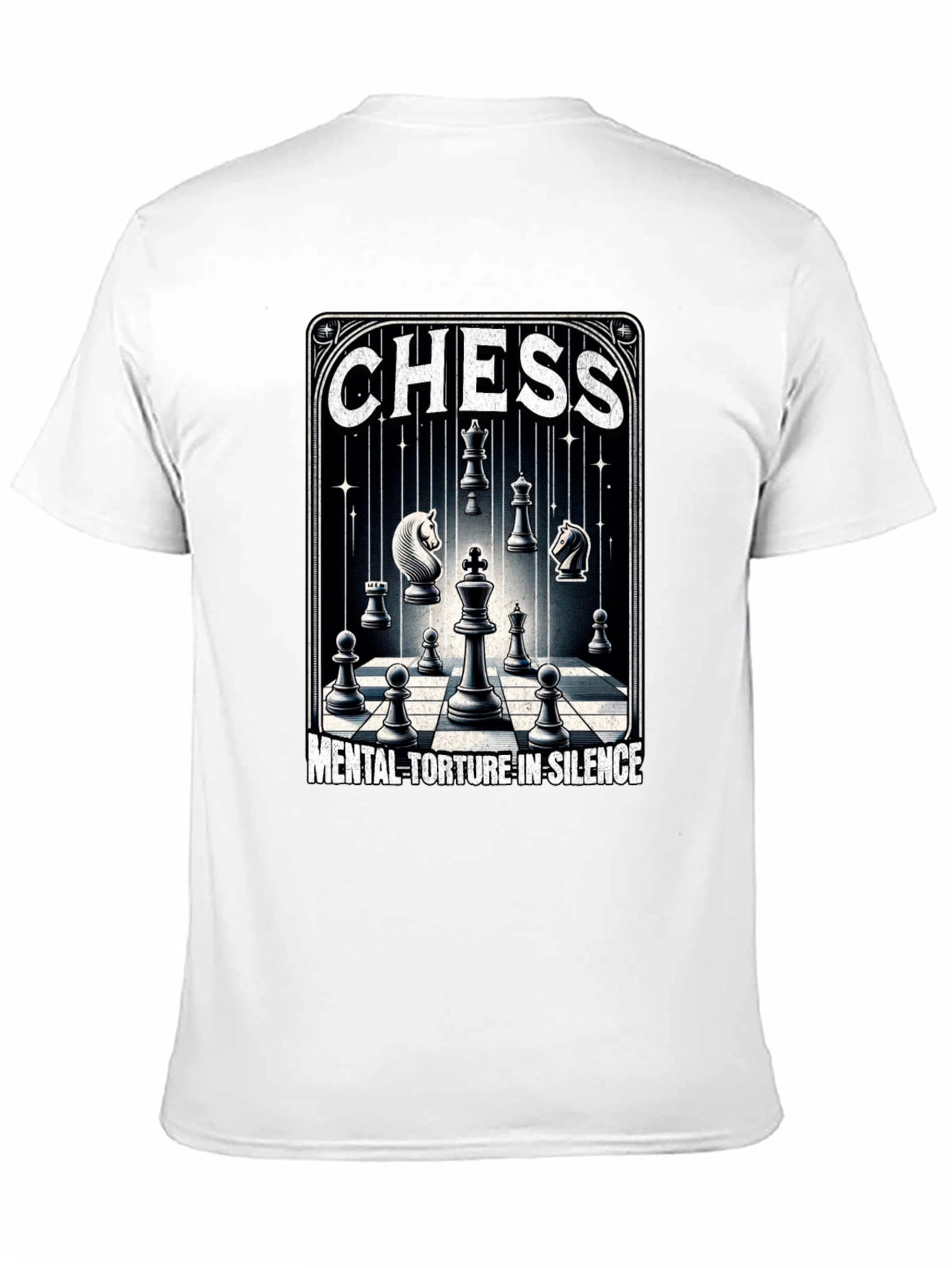 Chess Mental Torture Black T-Shirt