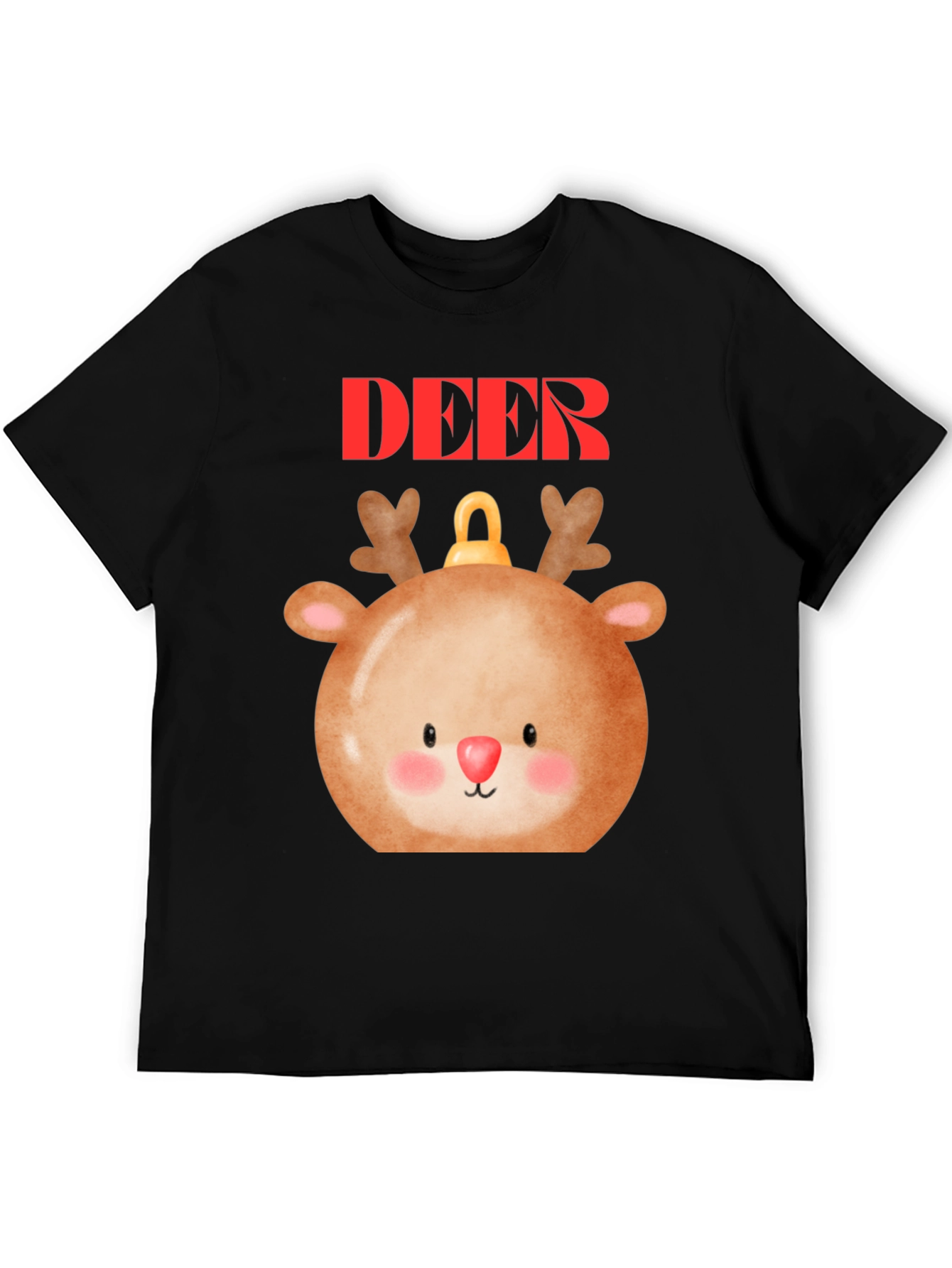 Cute Deer Ornament T-Shirt - Holiday Festive Style