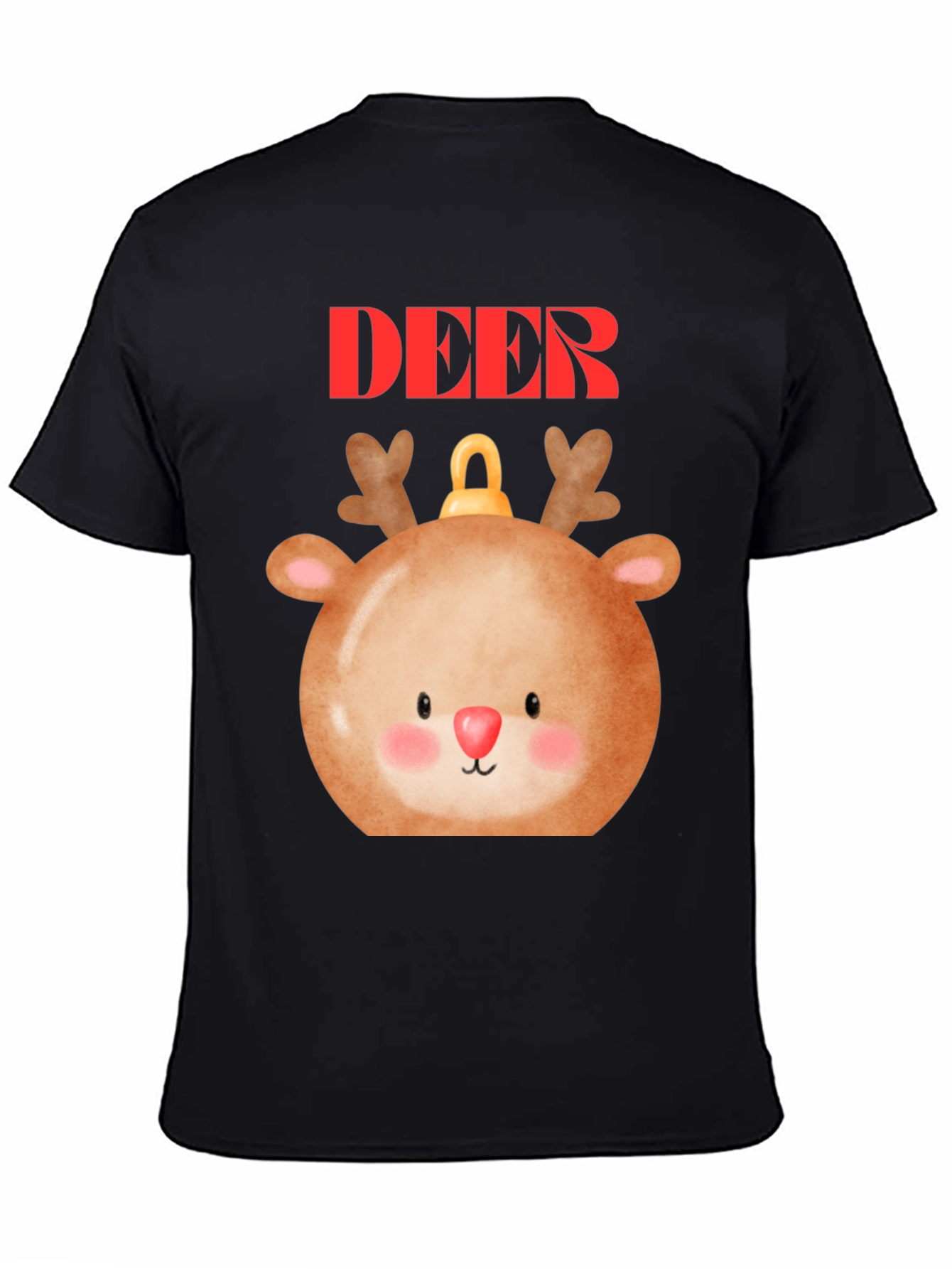 Cute Deer Ornament T-Shirt - Holiday Festive Style