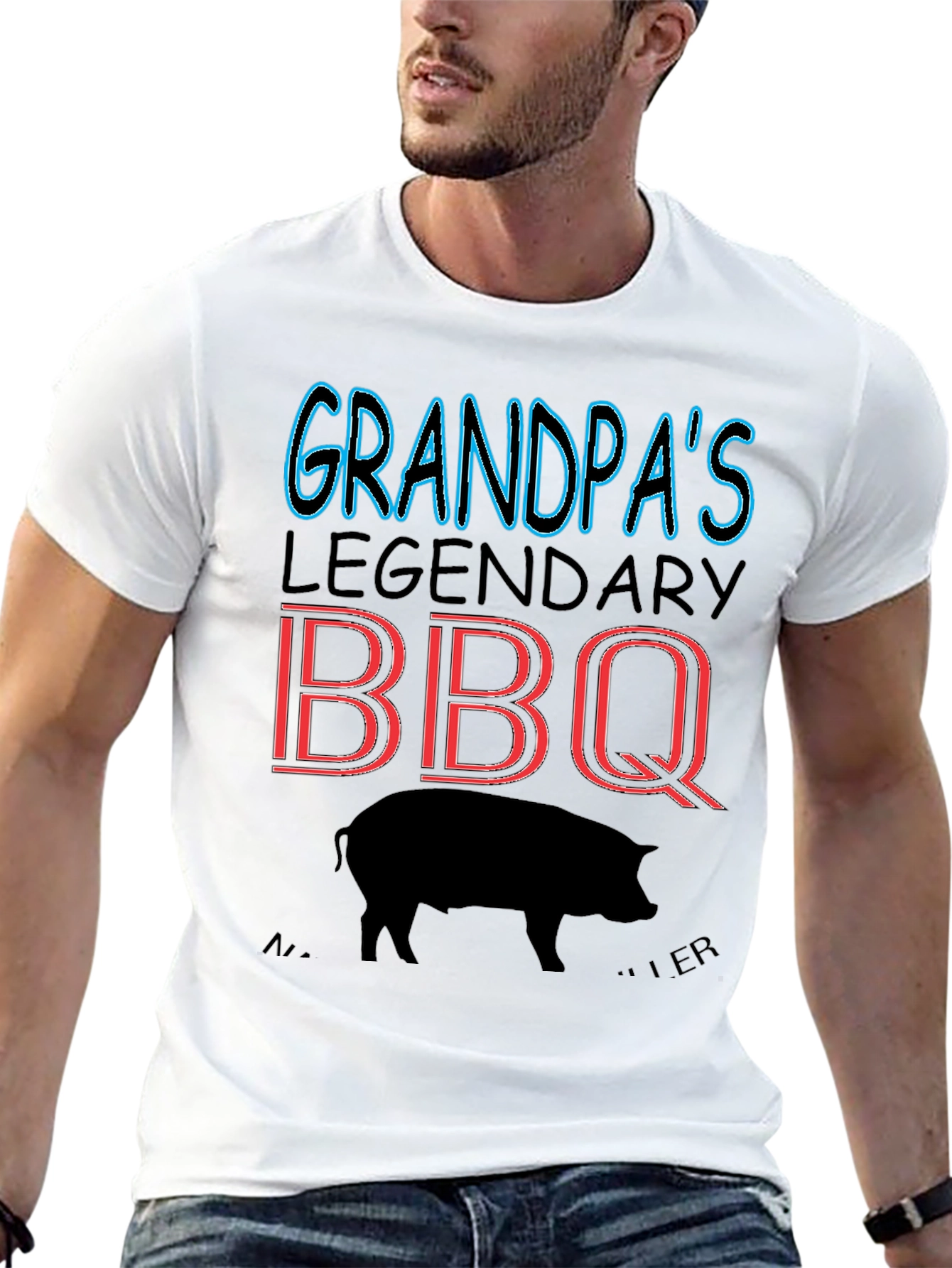 Grandpas Legendary BBQ Pig T-Shirt