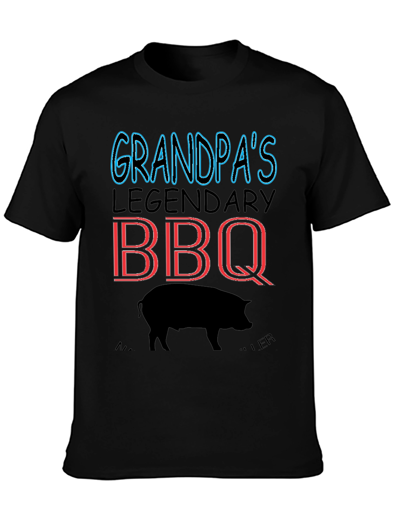 Grandpas Legendary BBQ Pig T-Shirt
