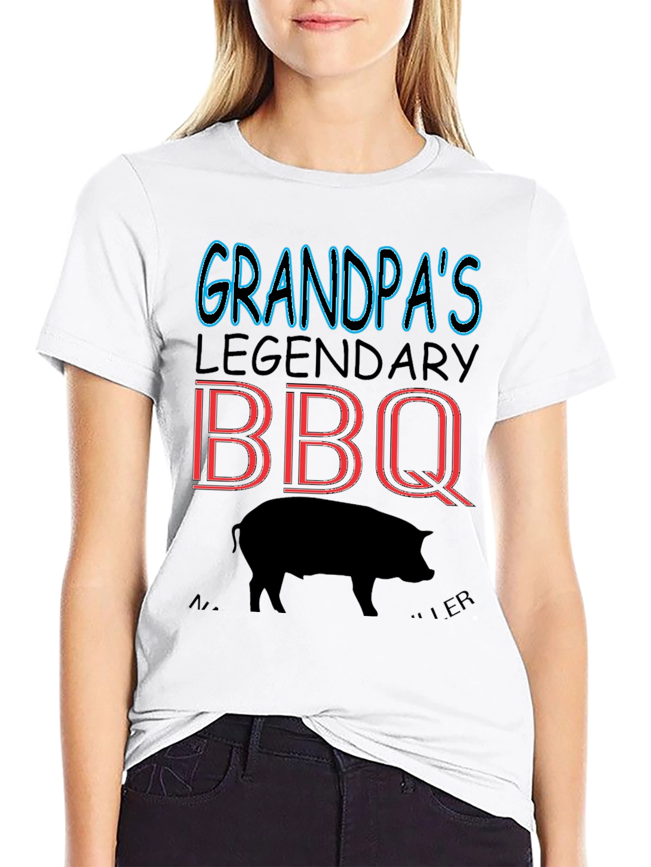 Grandpas Legendary BBQ Pig T-Shirt
