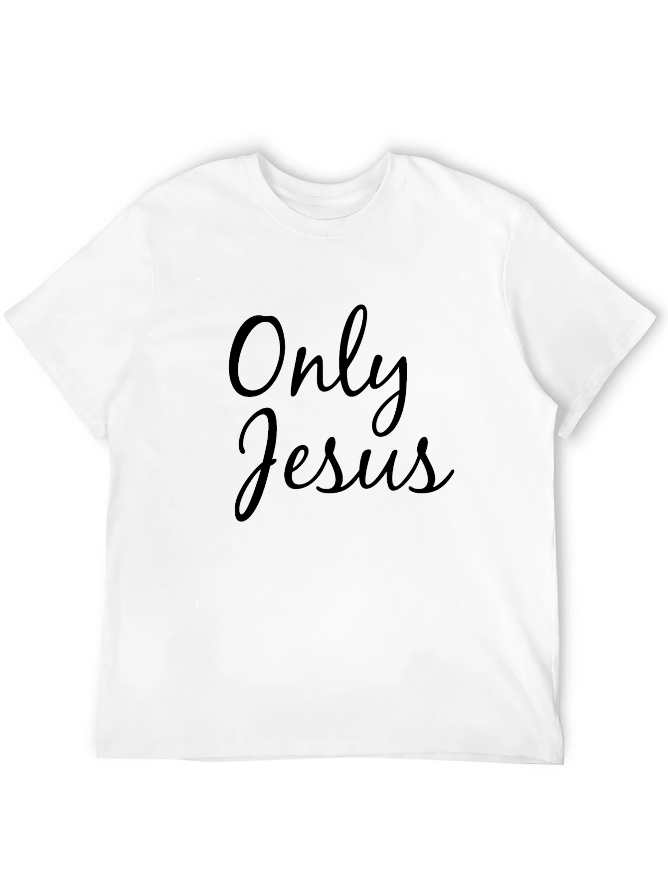 Only Jesus Black Tee - Religious Apparel