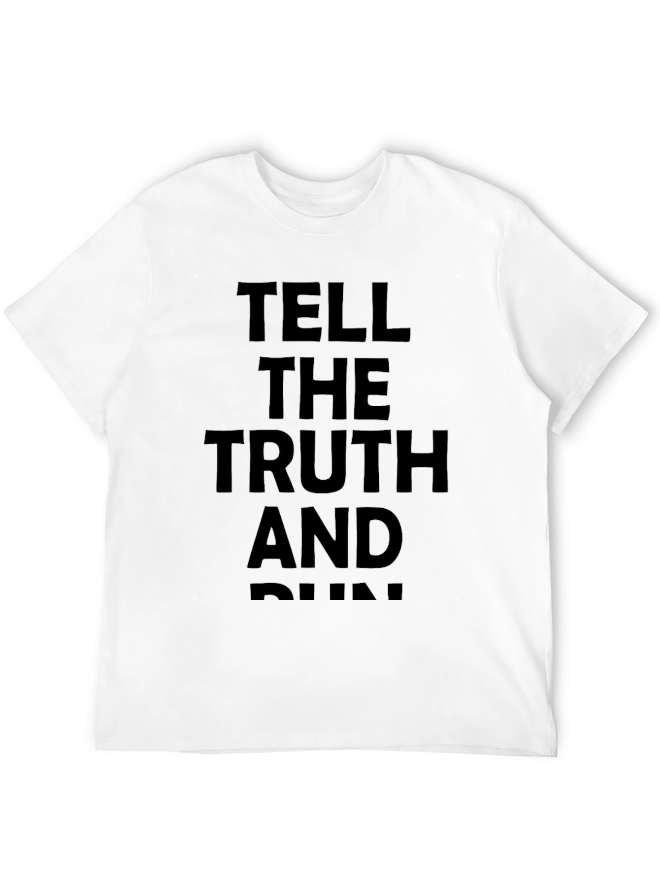 Tell the Truth and Run Graphic Tee - Black