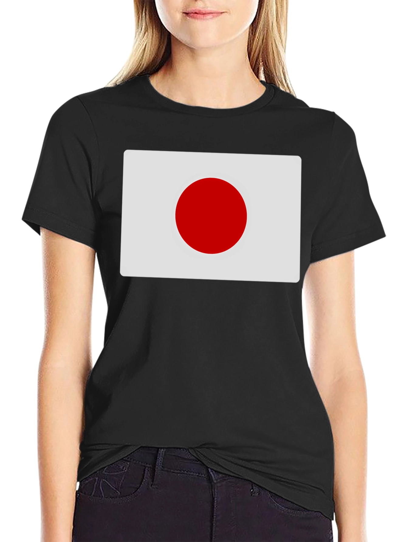 Japan Flag Graphic Tee - Black