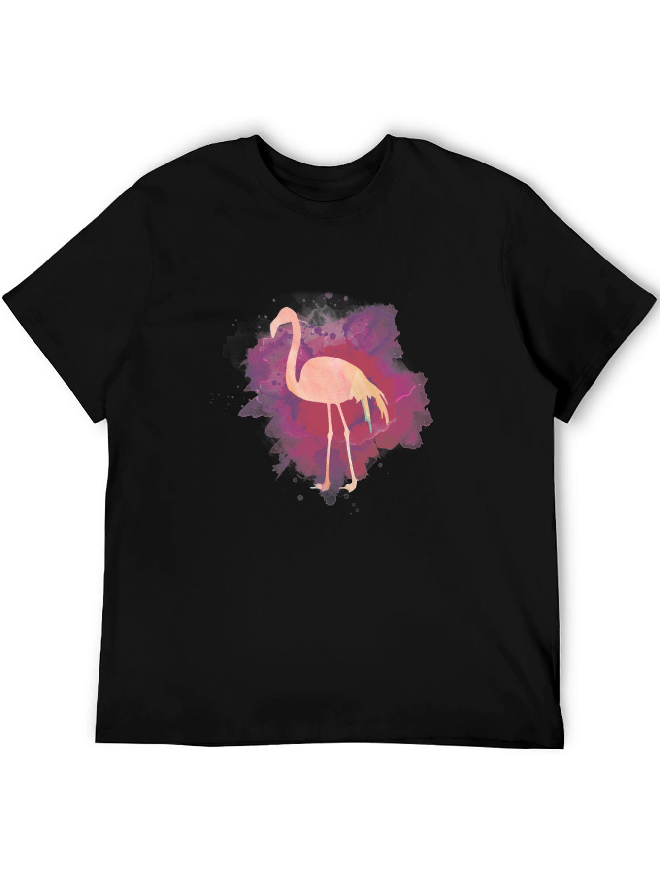 Flamingo Graphic Tee - Mens Black T-Shirt