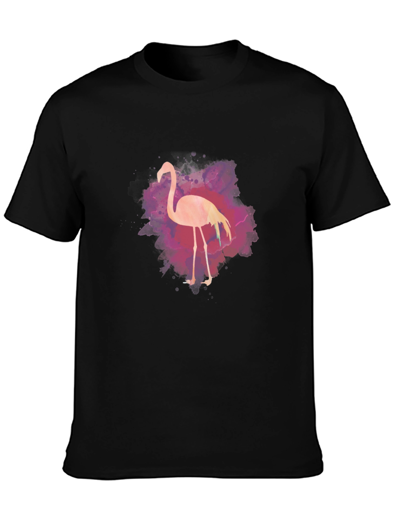 Flamingo Graphic Tee - Mens Black T-Shirt