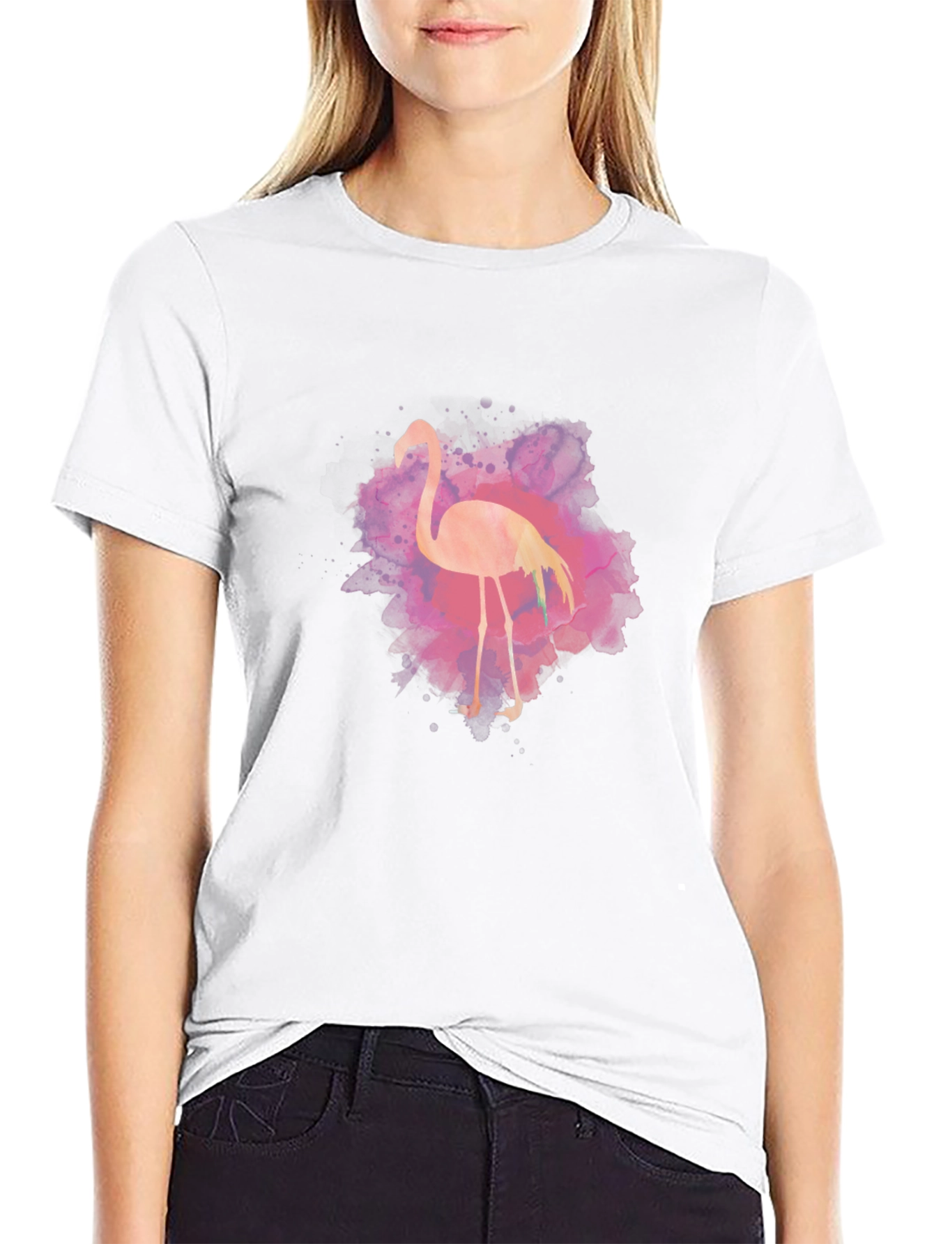 Flamingo Graphic Tee - Mens Black T-Shirt