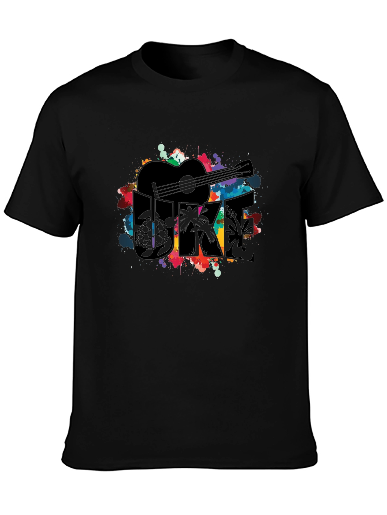 Ukulele Graphic Tee - Vibrant Music Lover Shirt