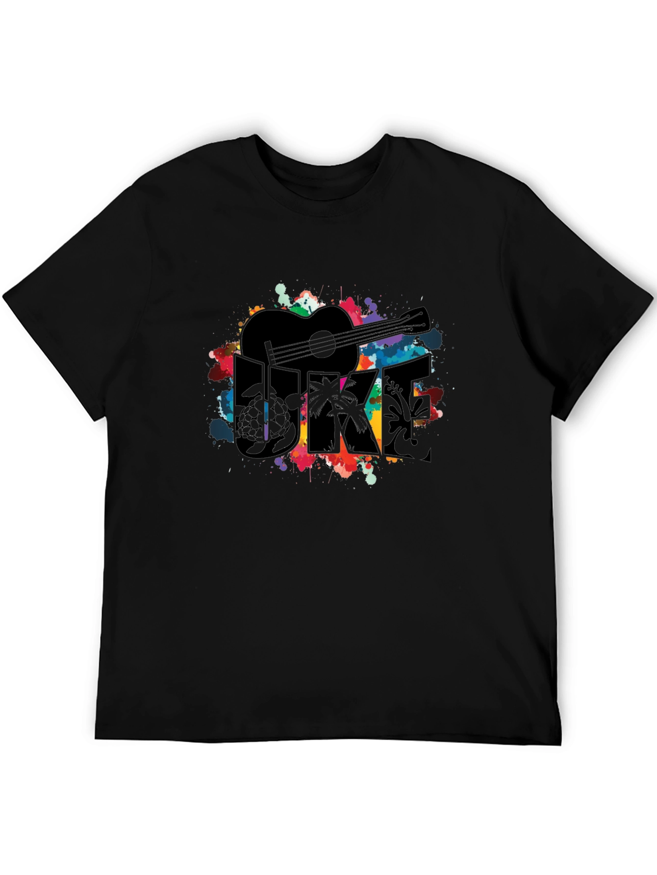 Ukulele Graphic Tee - Vibrant Music Lover Shirt