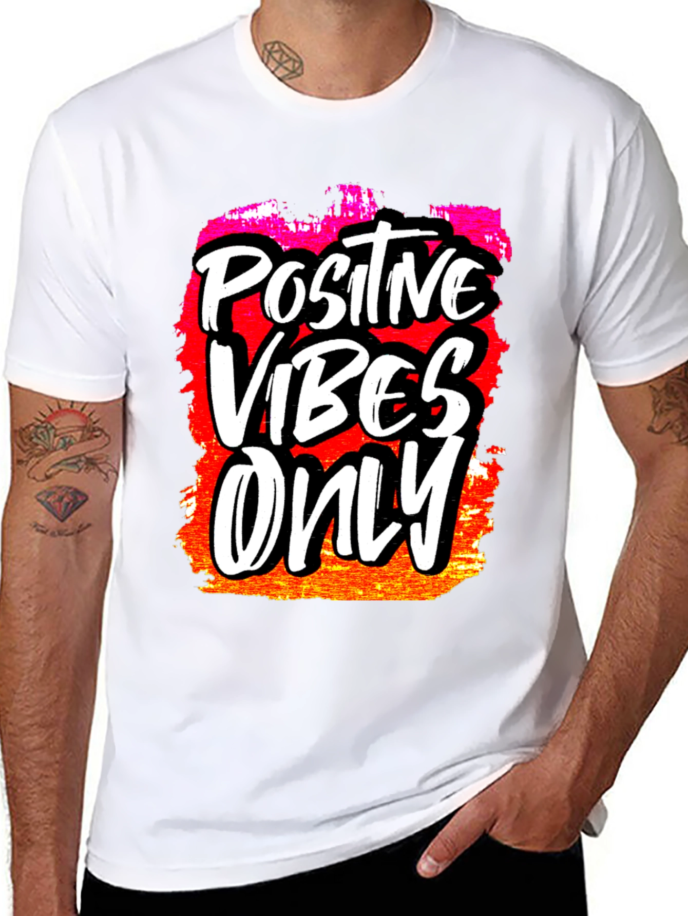 Positive Vibes Only Graphic T-Shirt
