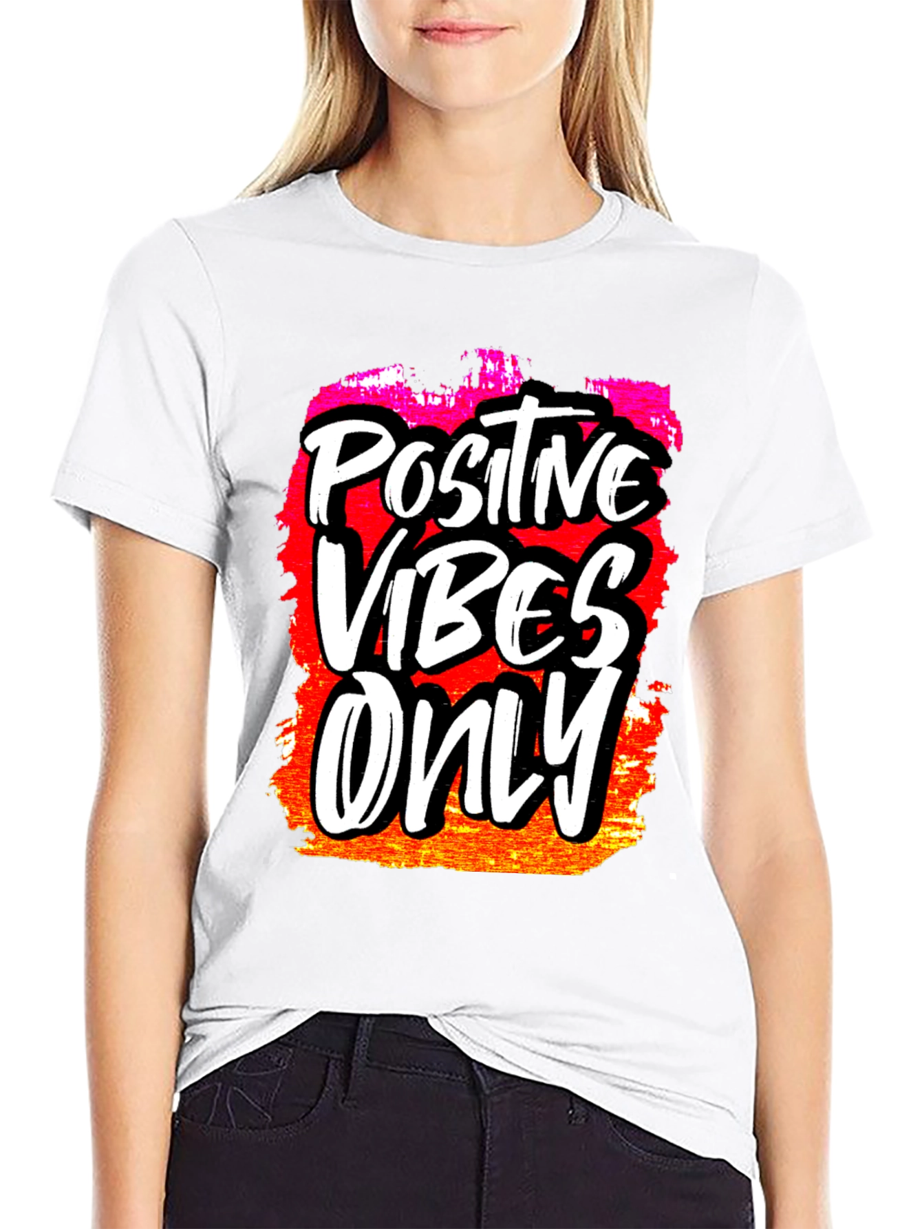 Positive Vibes Only Graphic T-Shirt