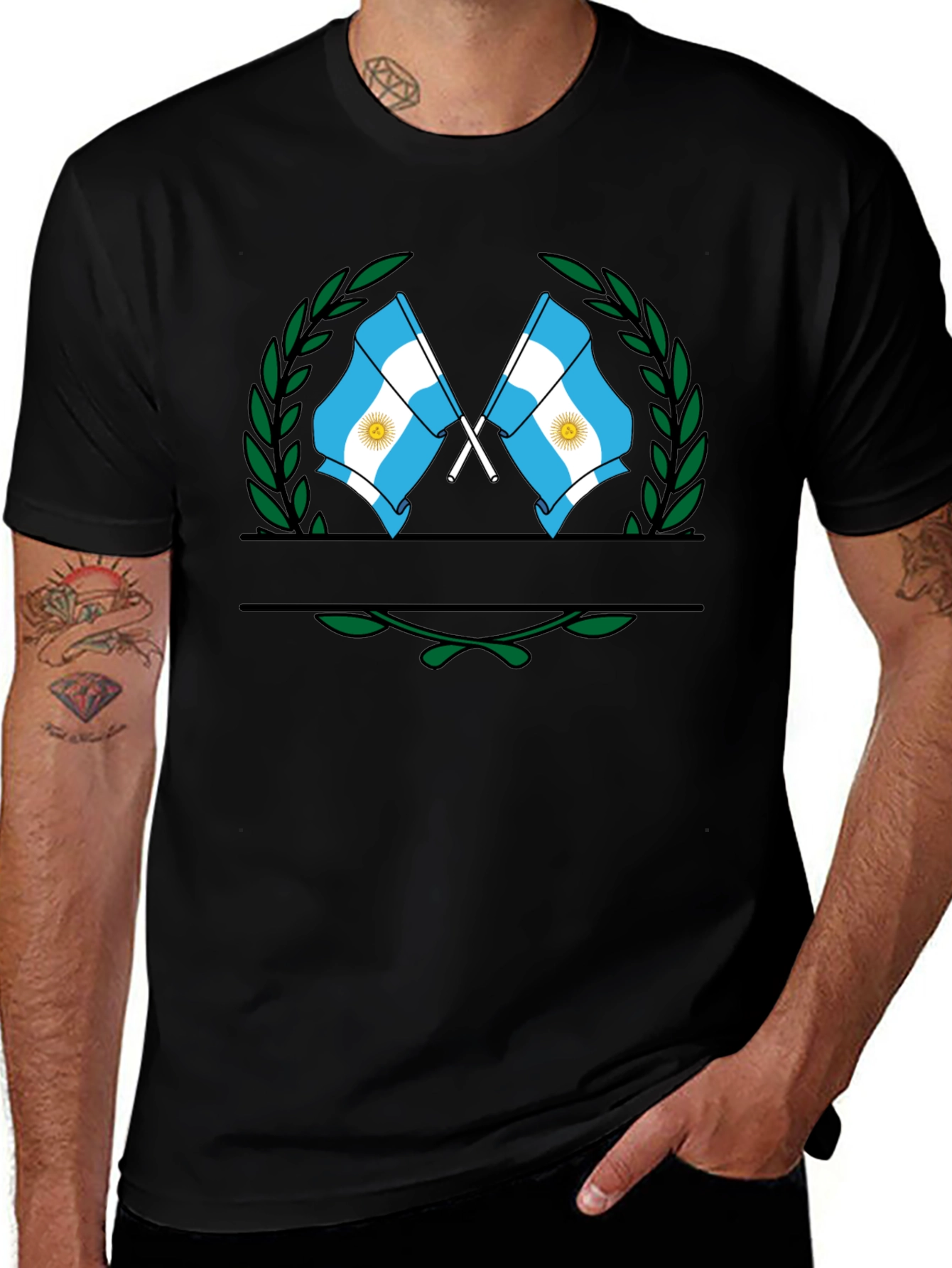 Argentina Flag Emblem T-Shirt