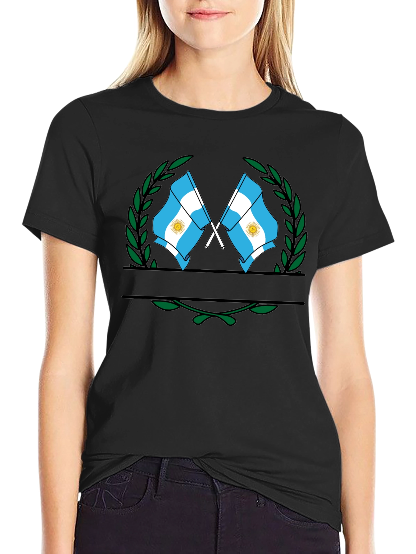 Argentina Flag Emblem T-Shirt