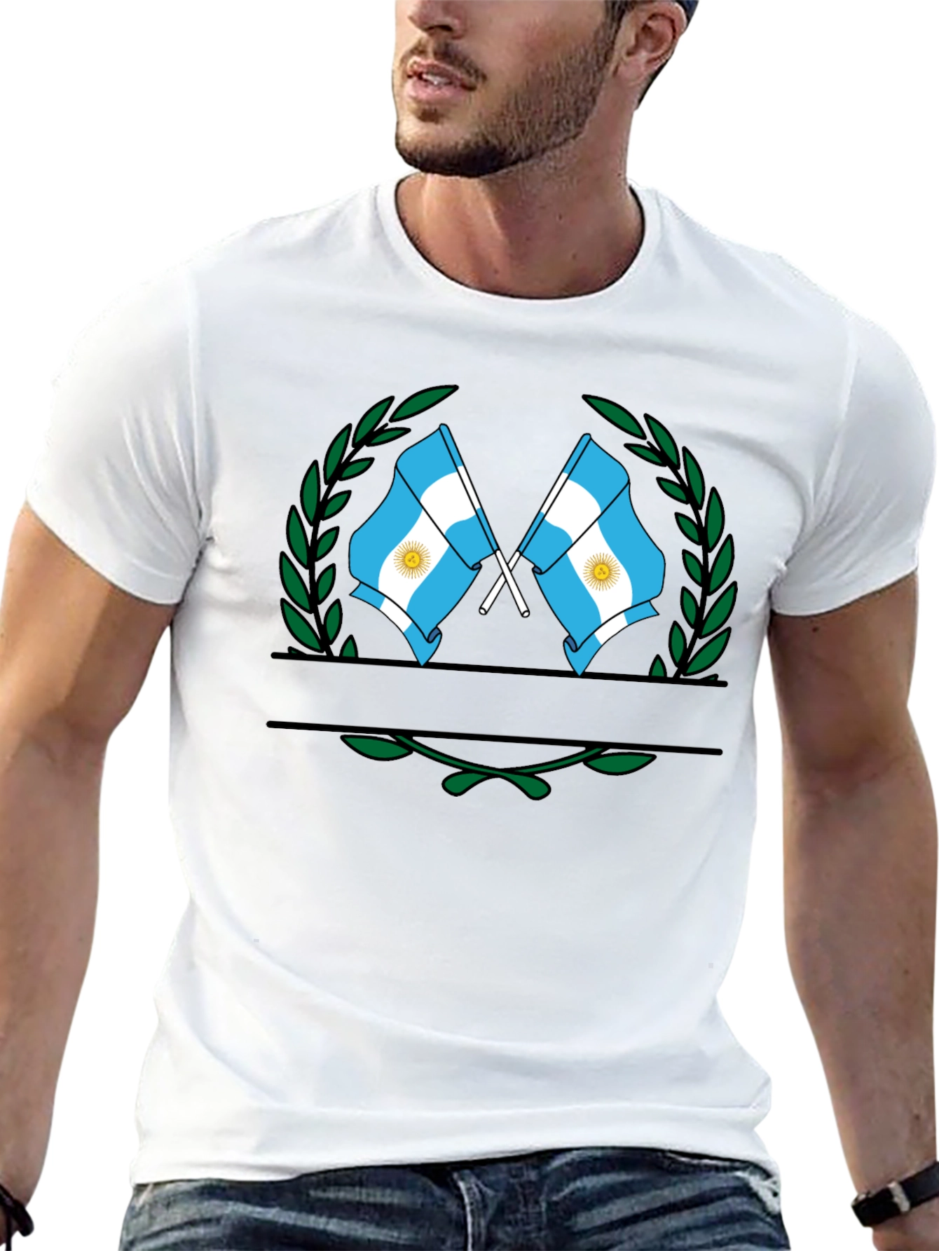 Argentina Flag Emblem T-Shirt