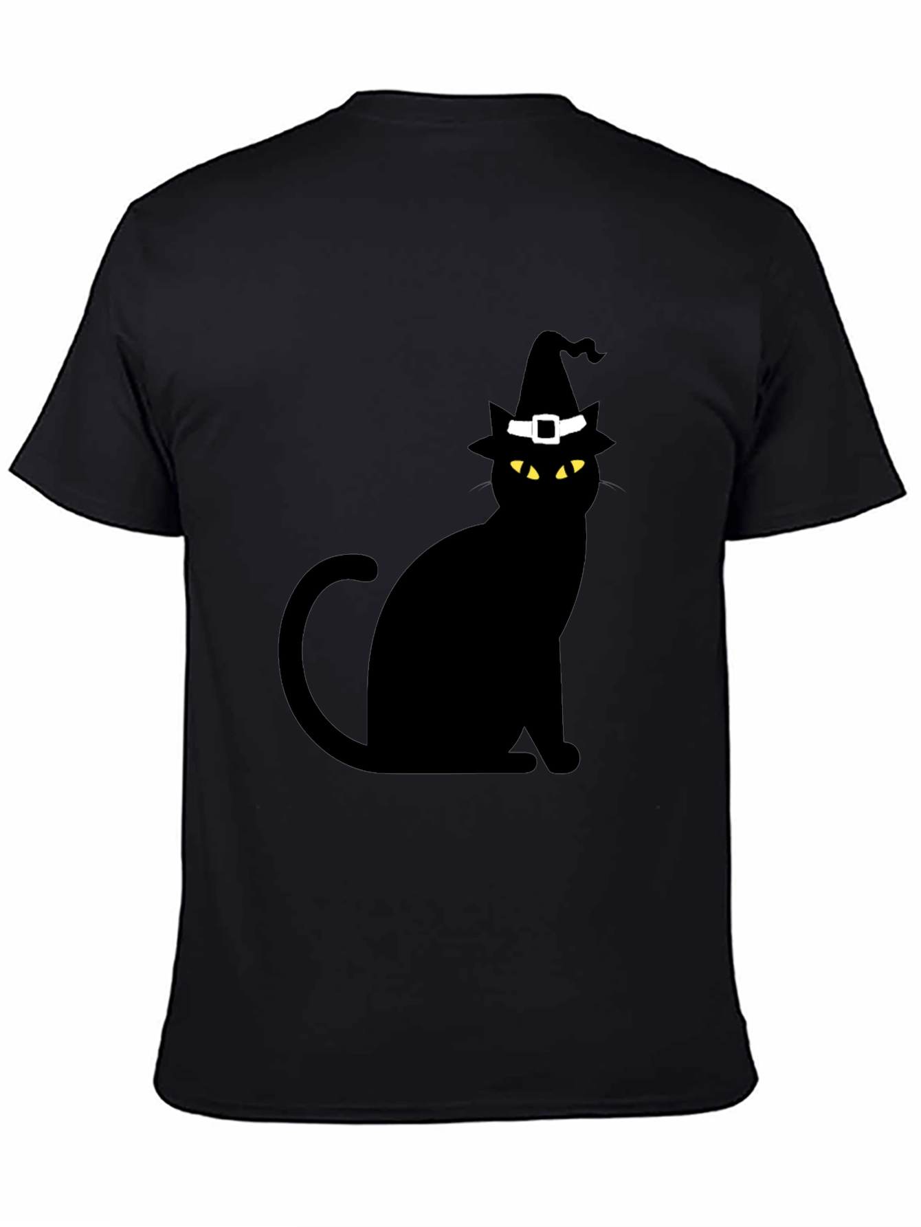 Halloween Cat Witch Hat T-Shirt