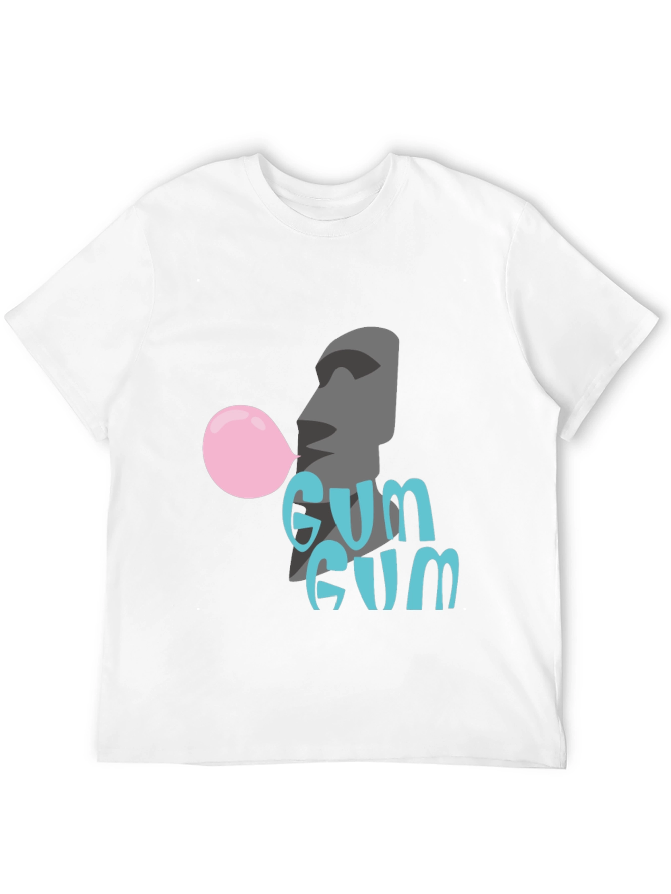 Moai Gum T-Shirt - Bubblegum Fun!