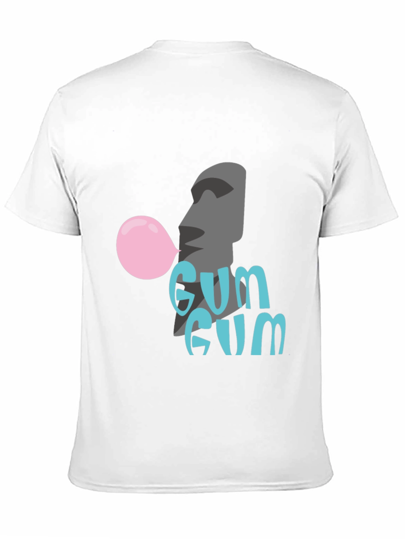 Moai Gum T-Shirt - Bubblegum Fun!
