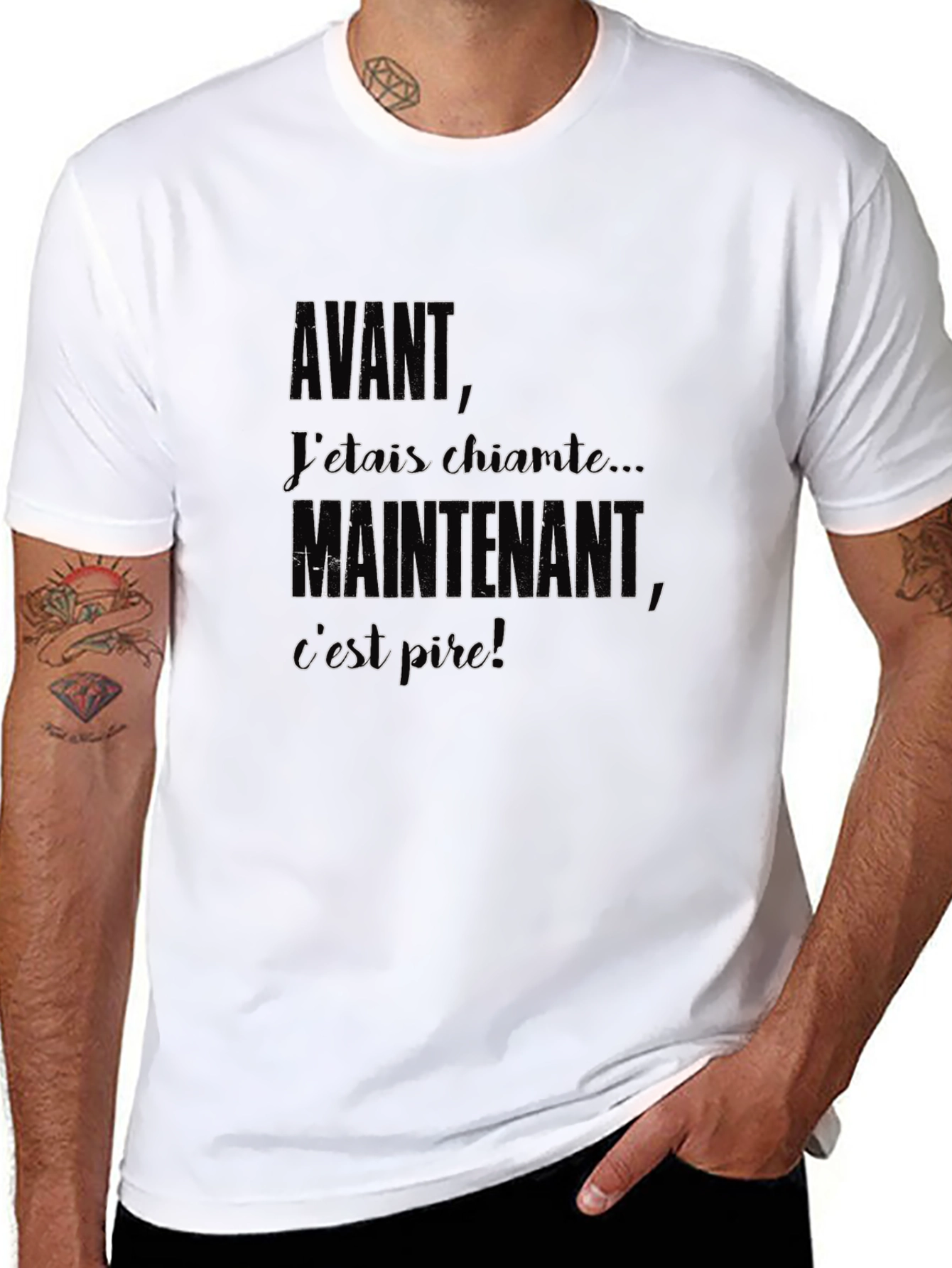 Avant Maintenant T-Shirt - Funny French Saying